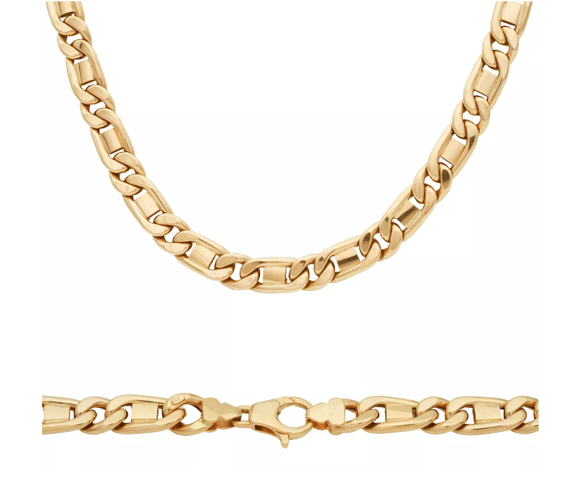 Cadena Egipcia Oro Italiano 14 Kilates.