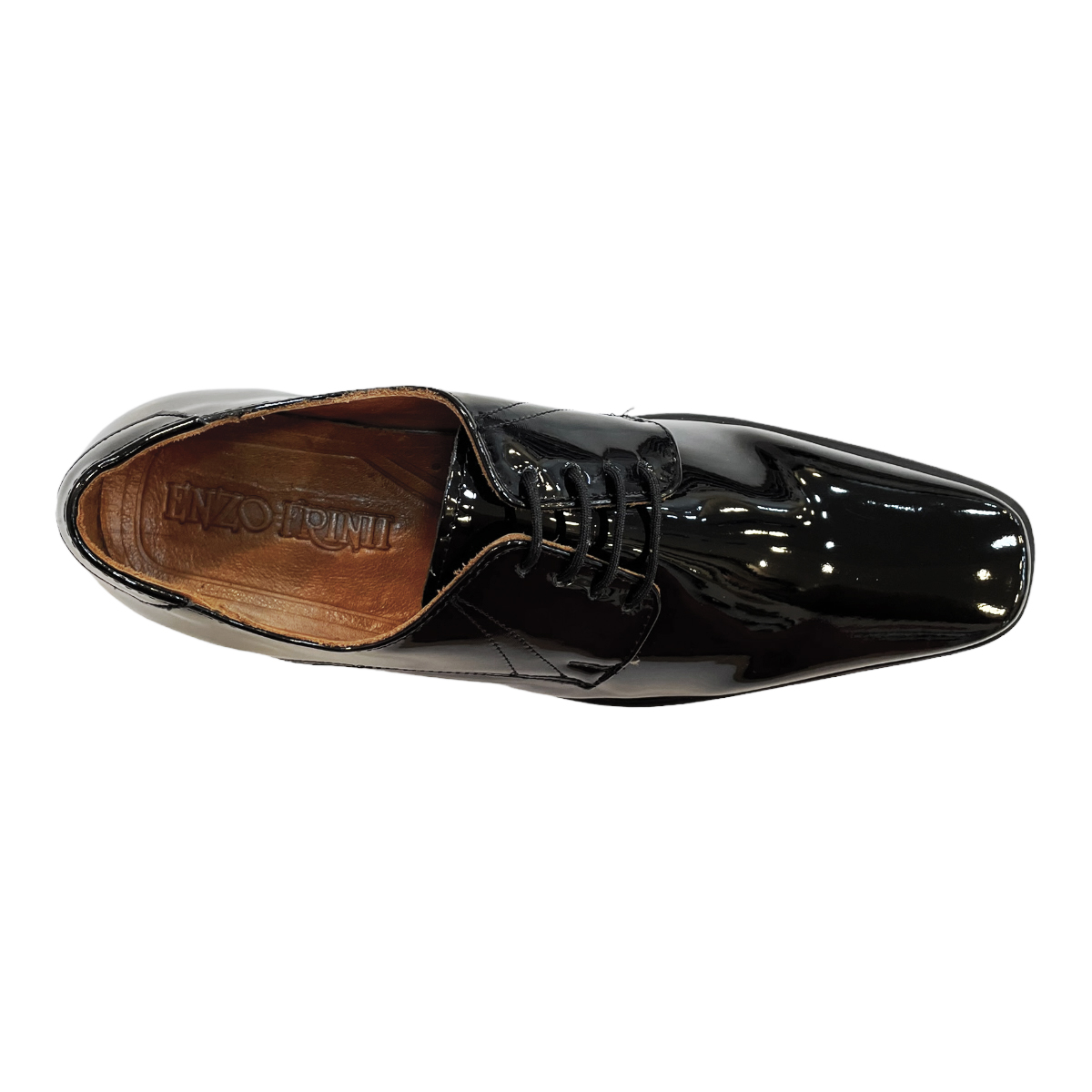 Zapatos De Charol Negros Para Hombre Enzo Frini Vestir