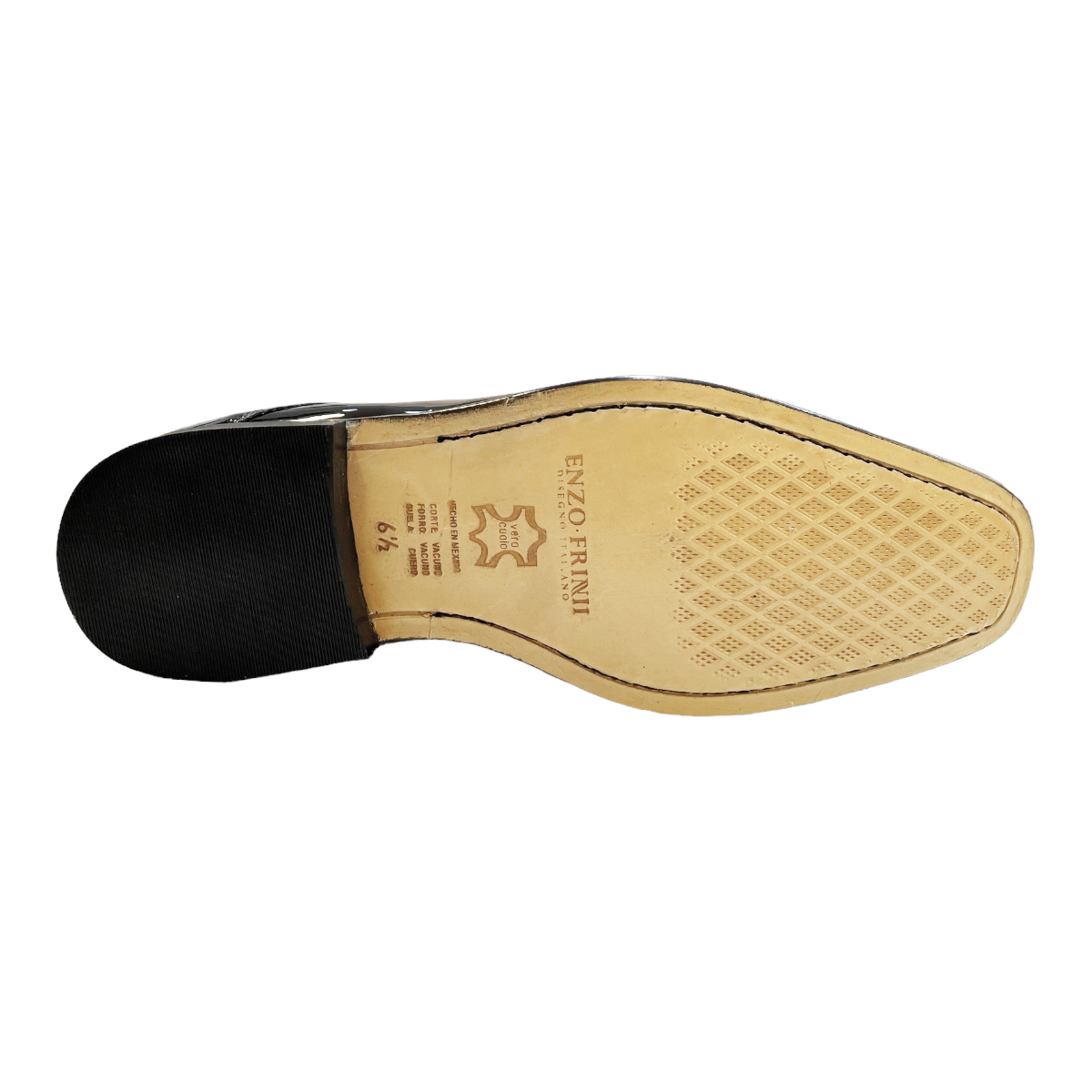 Zapatos De Charol Negros Para Hombre Enzo Frini Vestir
