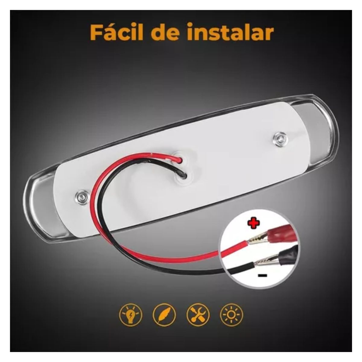 Plafones 12 Led Tipo Peter Laterales Remolque Caja Trailer 4 pzs, Azul