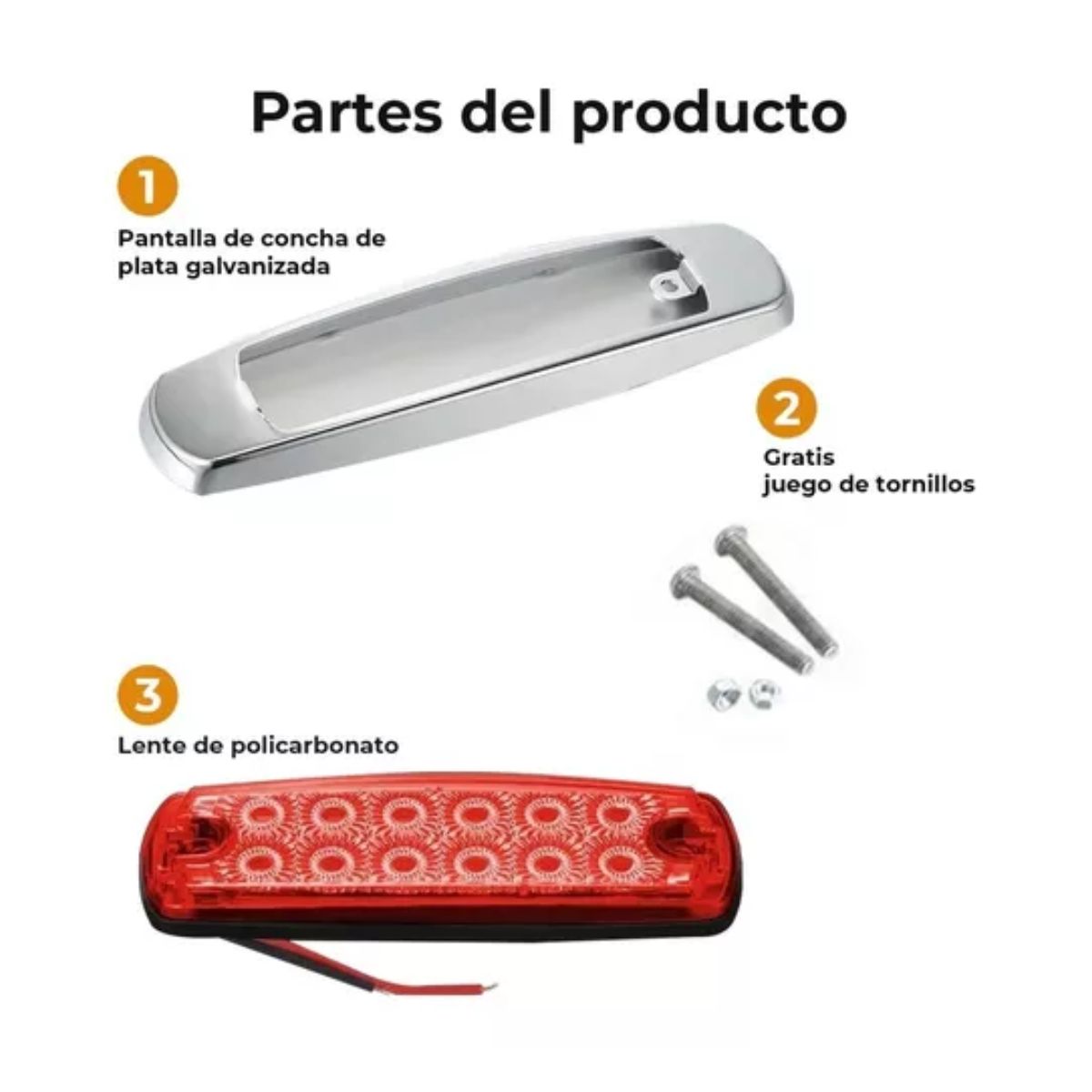 Plafones 12 Led Tipo Peter Laterales Remolque Caja Trailer 4 pzs, Azul