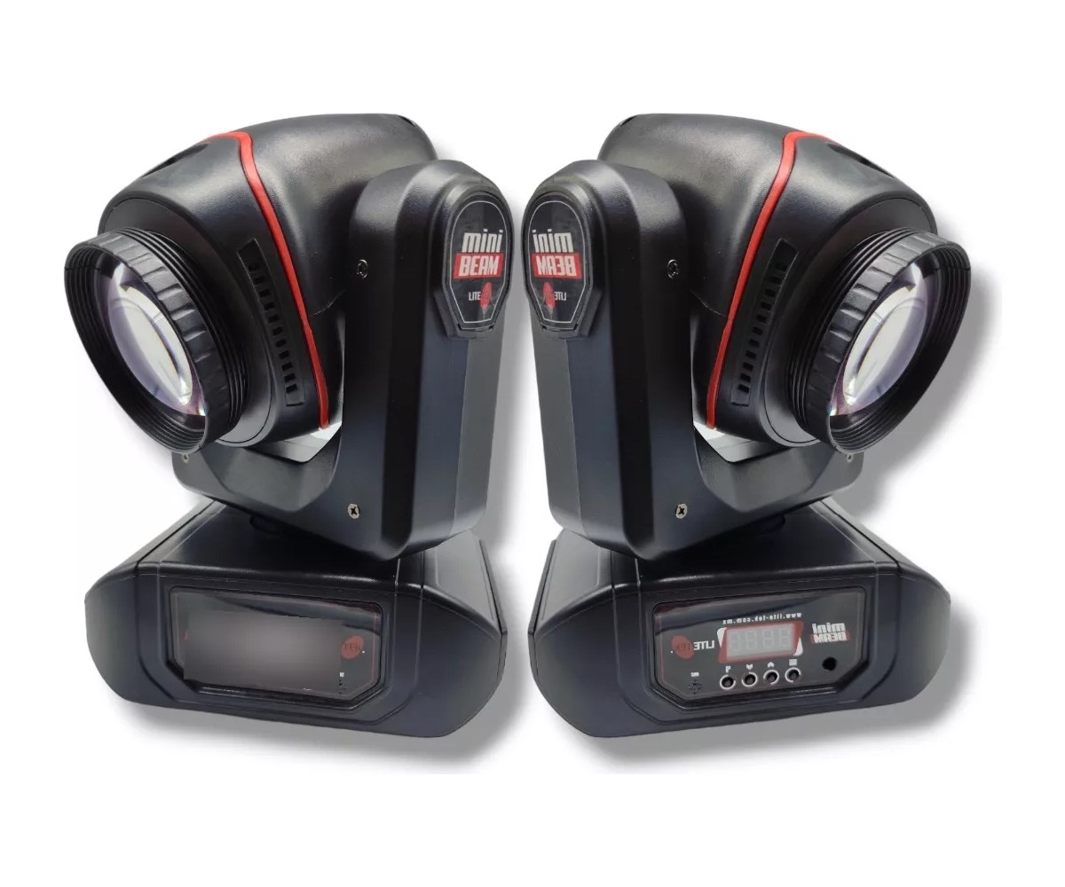 Cabezas Robóticas LITE TEK MINI BEAM 2 Cabezas+maleta 65 W