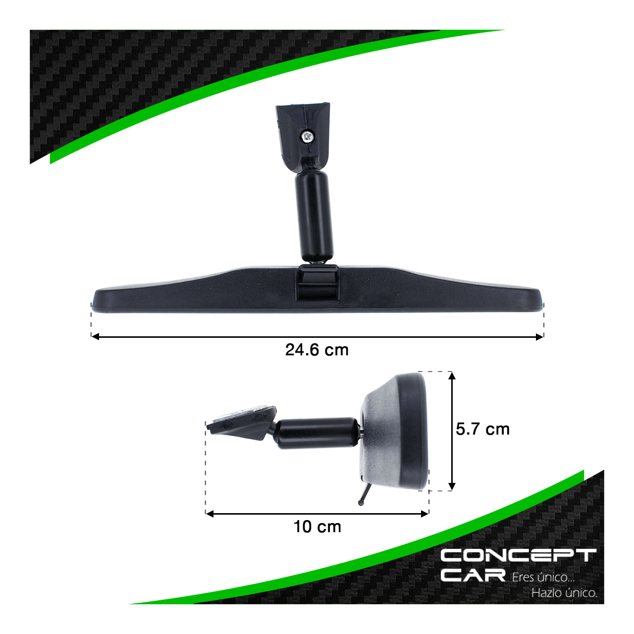 Espejo Retrovisor Central Auto Universal Tipo Dia Noche