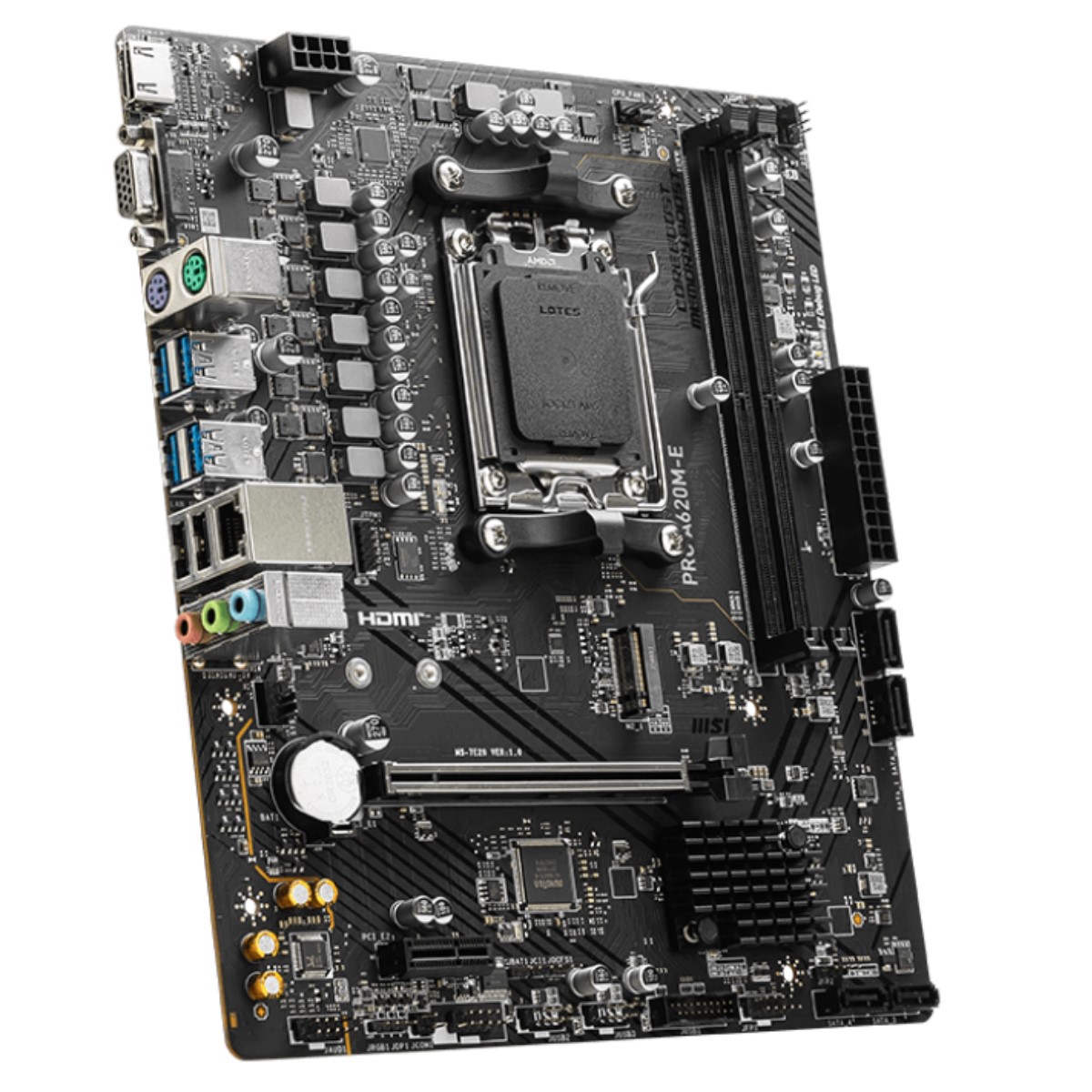 Tarjeta Madre MSI Micro-ATX PRO A620M-E, S-AM5, AMD A620, HDMI, 96GB DDR5 para AMD