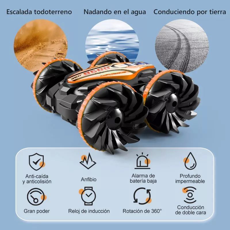 Carros Anfibio Con Conducción Doble Lado Y Rotación De 360 grados