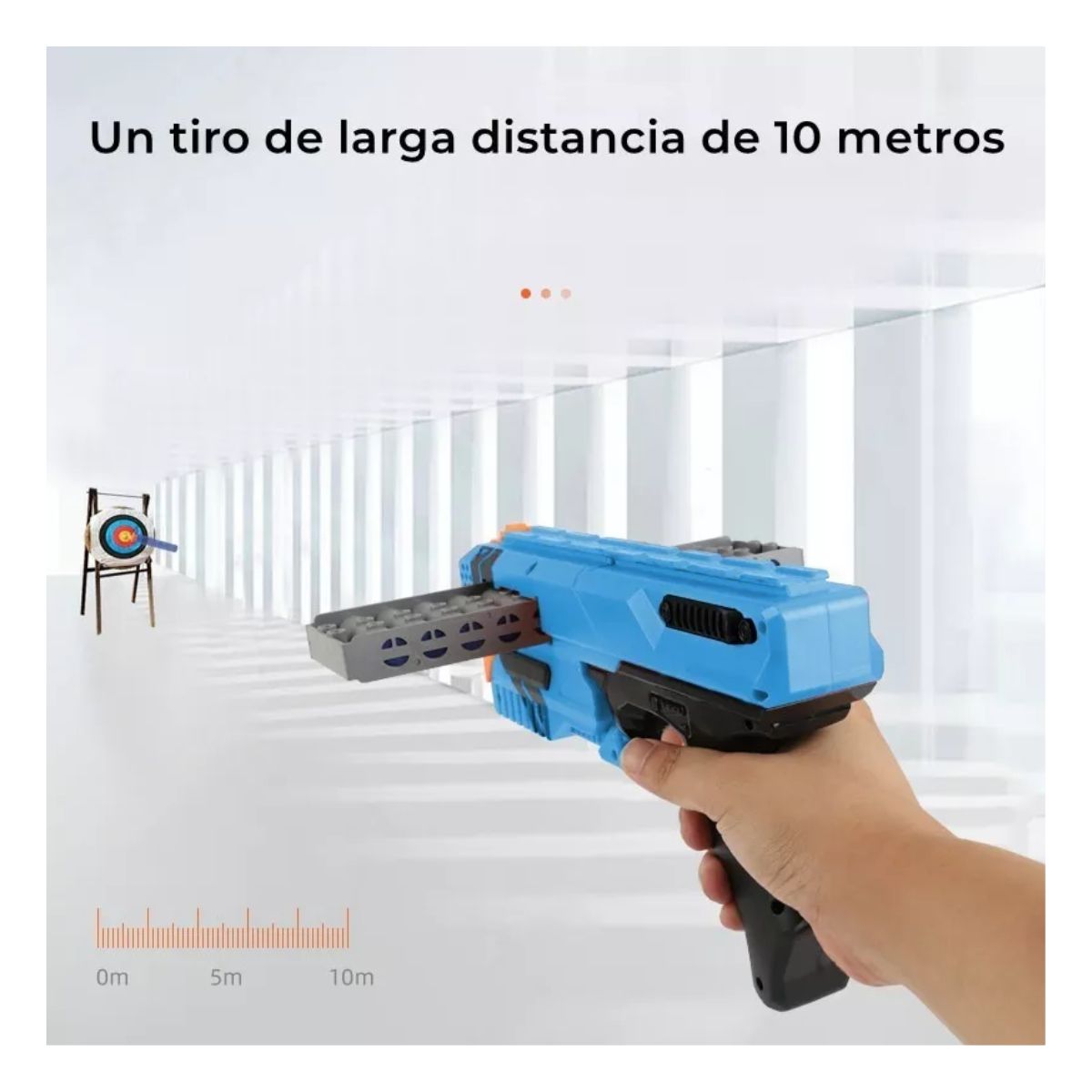 Juguete De Lanzador Con 60 Balas Para Niños, Azul