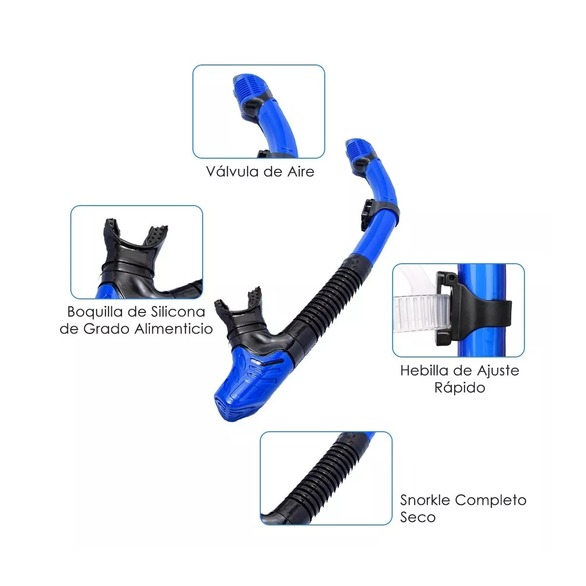 Mascara De Snorkel Visores Buceo 180 Lentes Anti Niebla