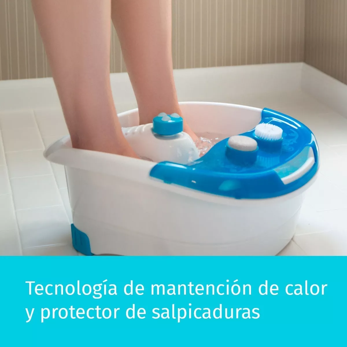 Tina Spa De Pies Calefacción + Accesorios Pedicura