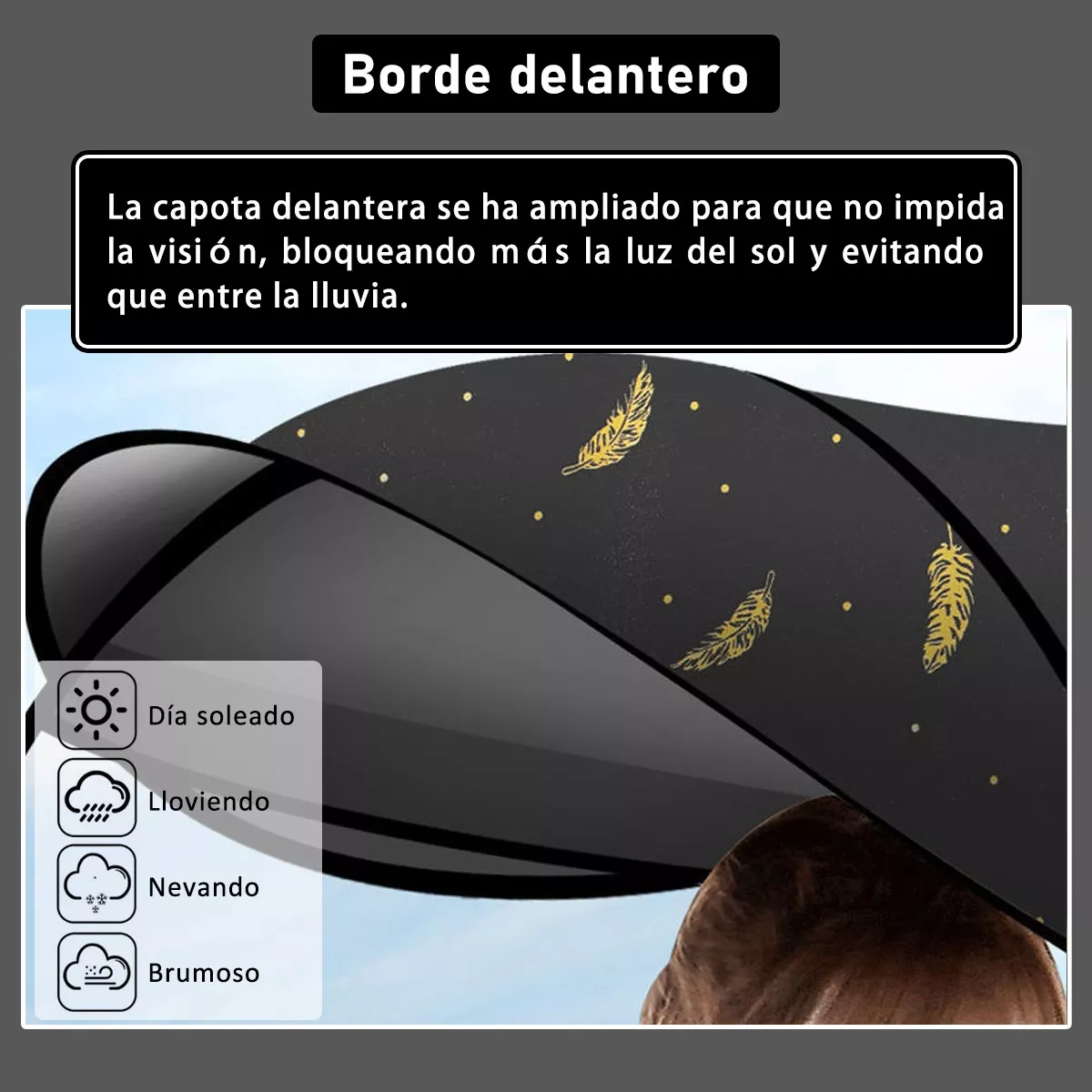 Toldo Cubresol Moto General Impermeable Para Motocicletas Negro