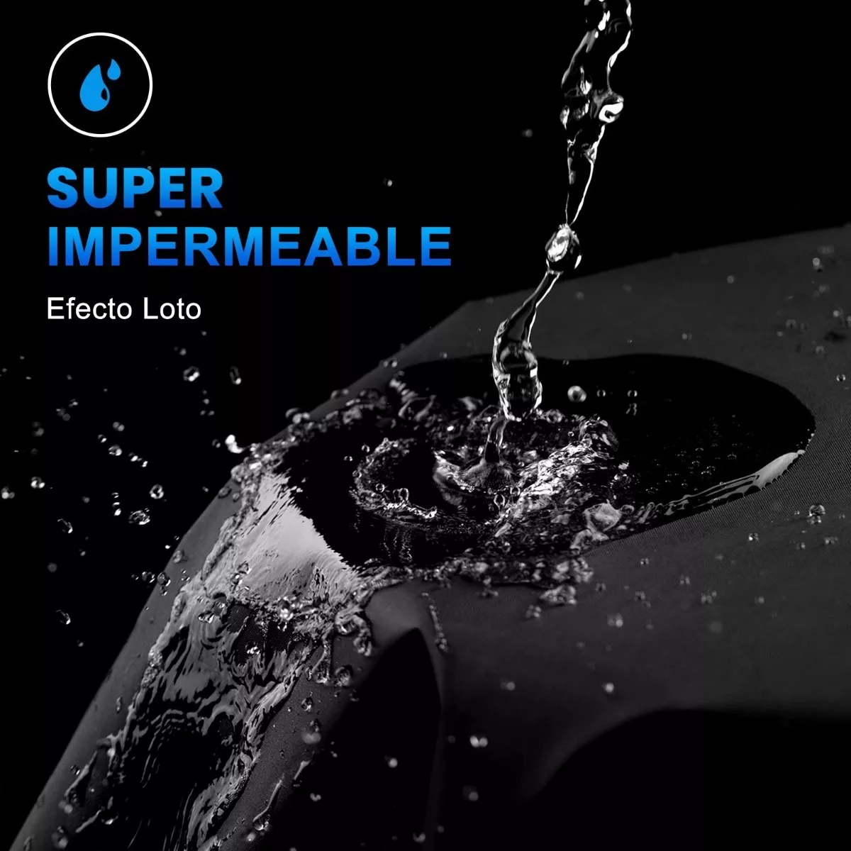 Protectora Funda Para Moto Impermeable Lona Para Motocicleta Negro