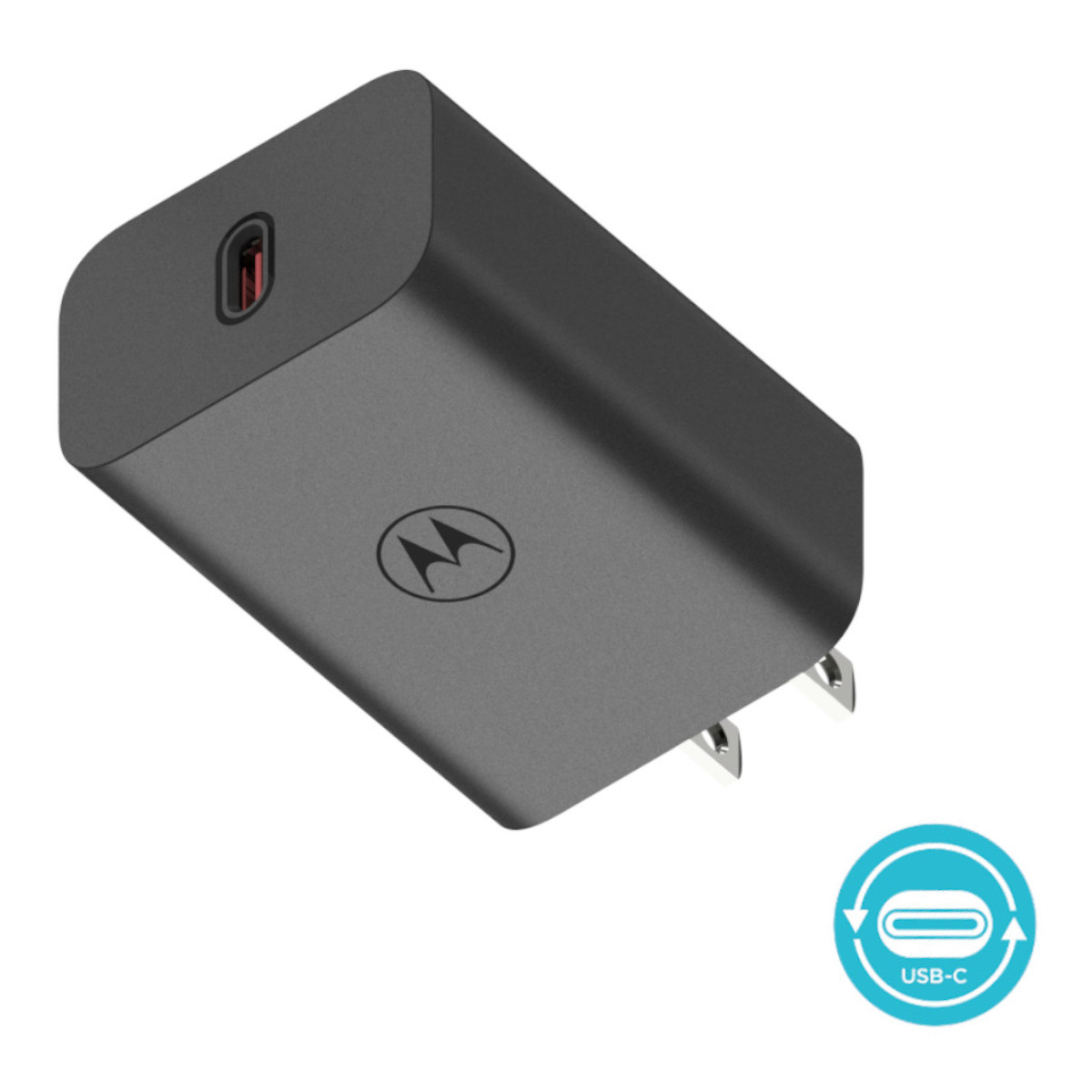 Cargador Motorola 68W Salida Tipo C Carga Rápida Turbo Power.