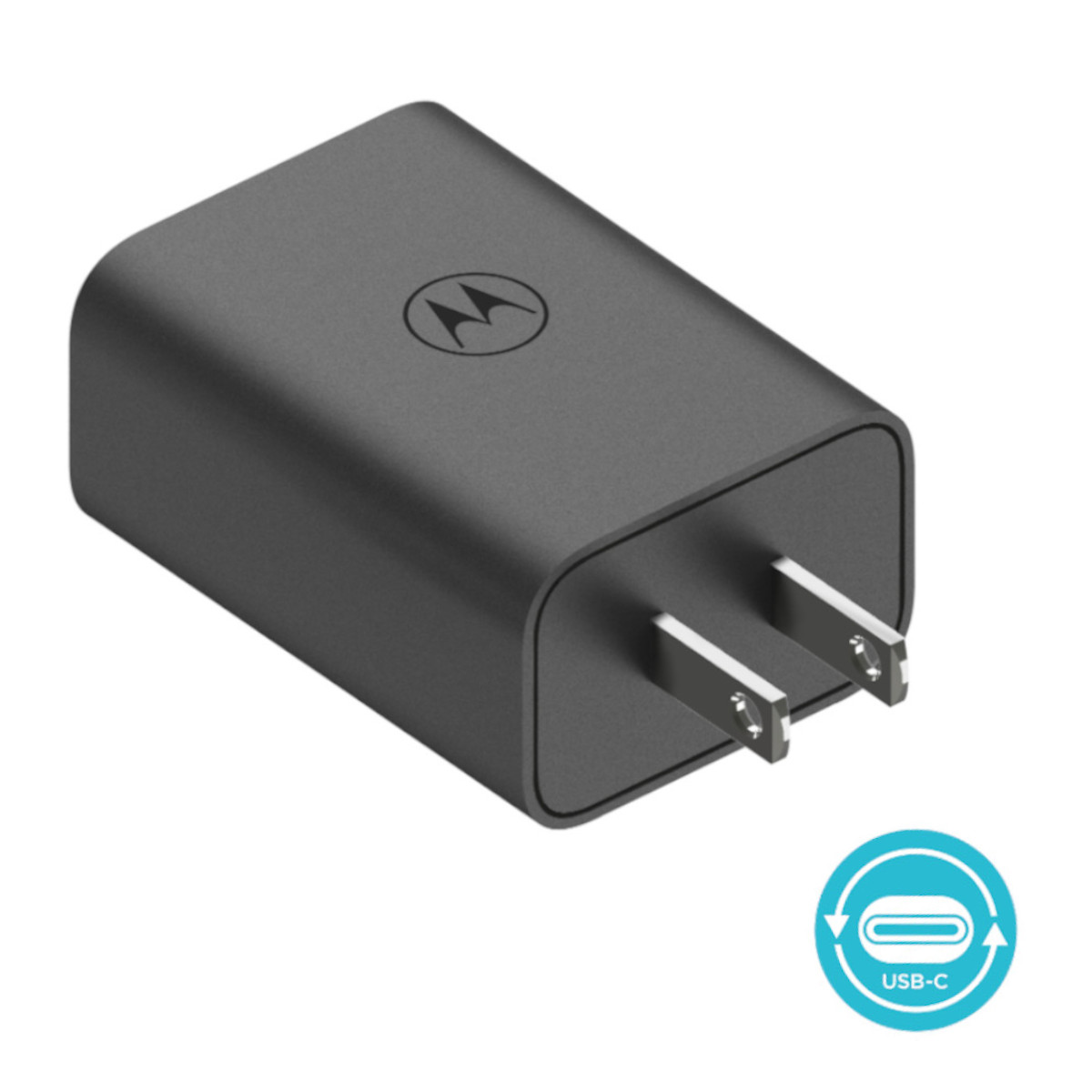 Cargador Motorola 68W Salida Tipo C Carga Rápida Turbo Power.