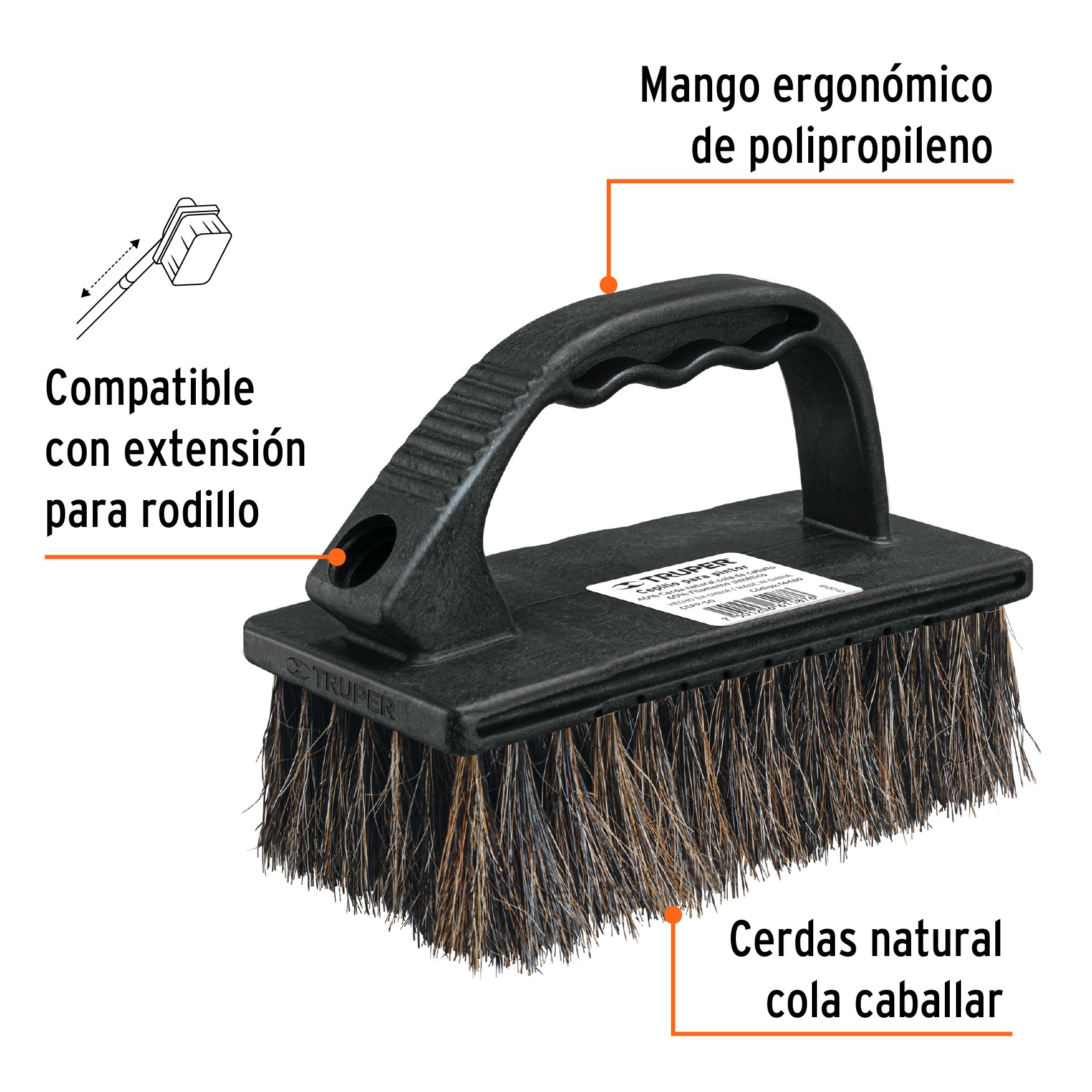 CEPILLO PARA PINTOR, SUPERFICIES SEMIRRUGOSAS, TRUPER 14489