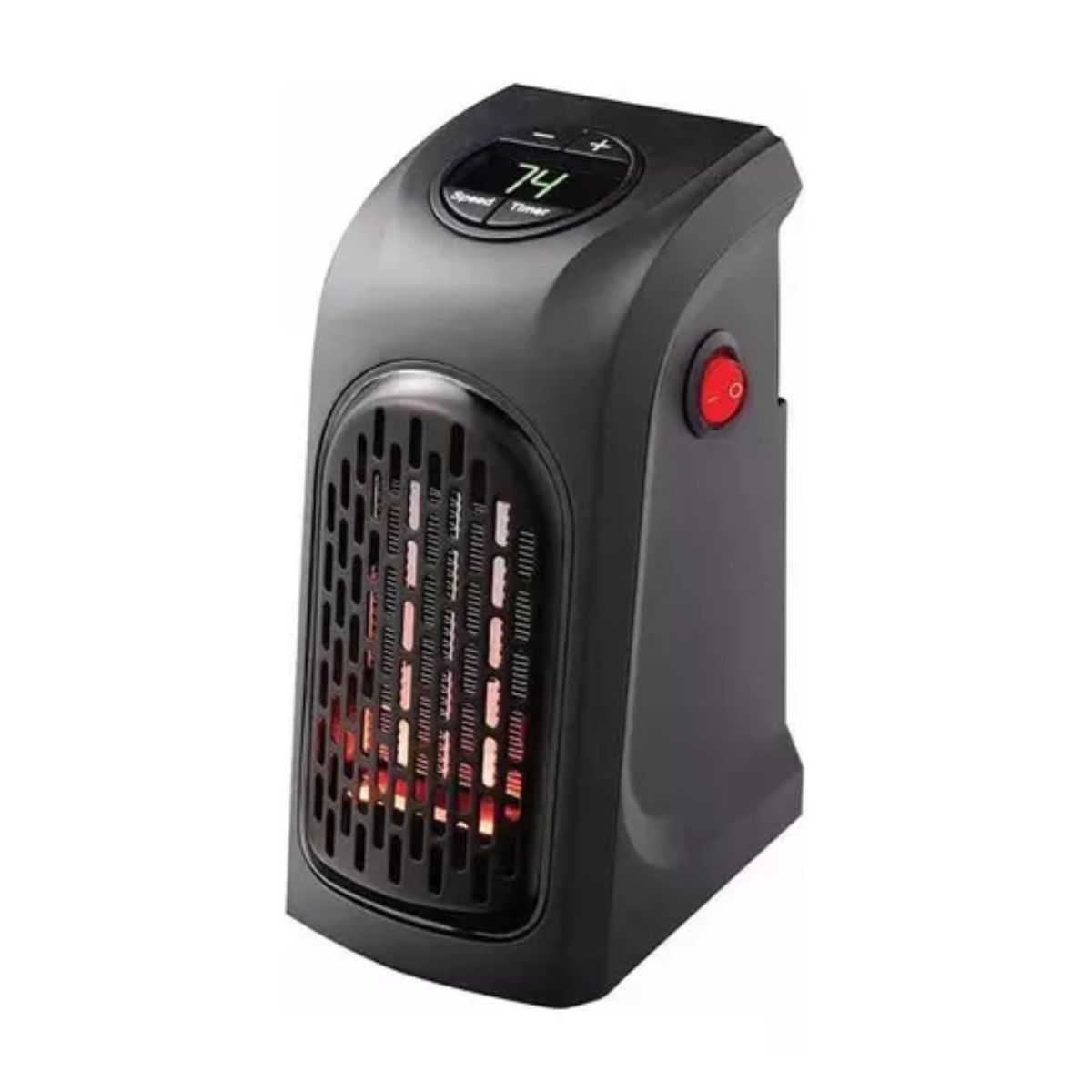 Calentador De Ambiente Pequeño Ajustable Hasta 32 C Negro 