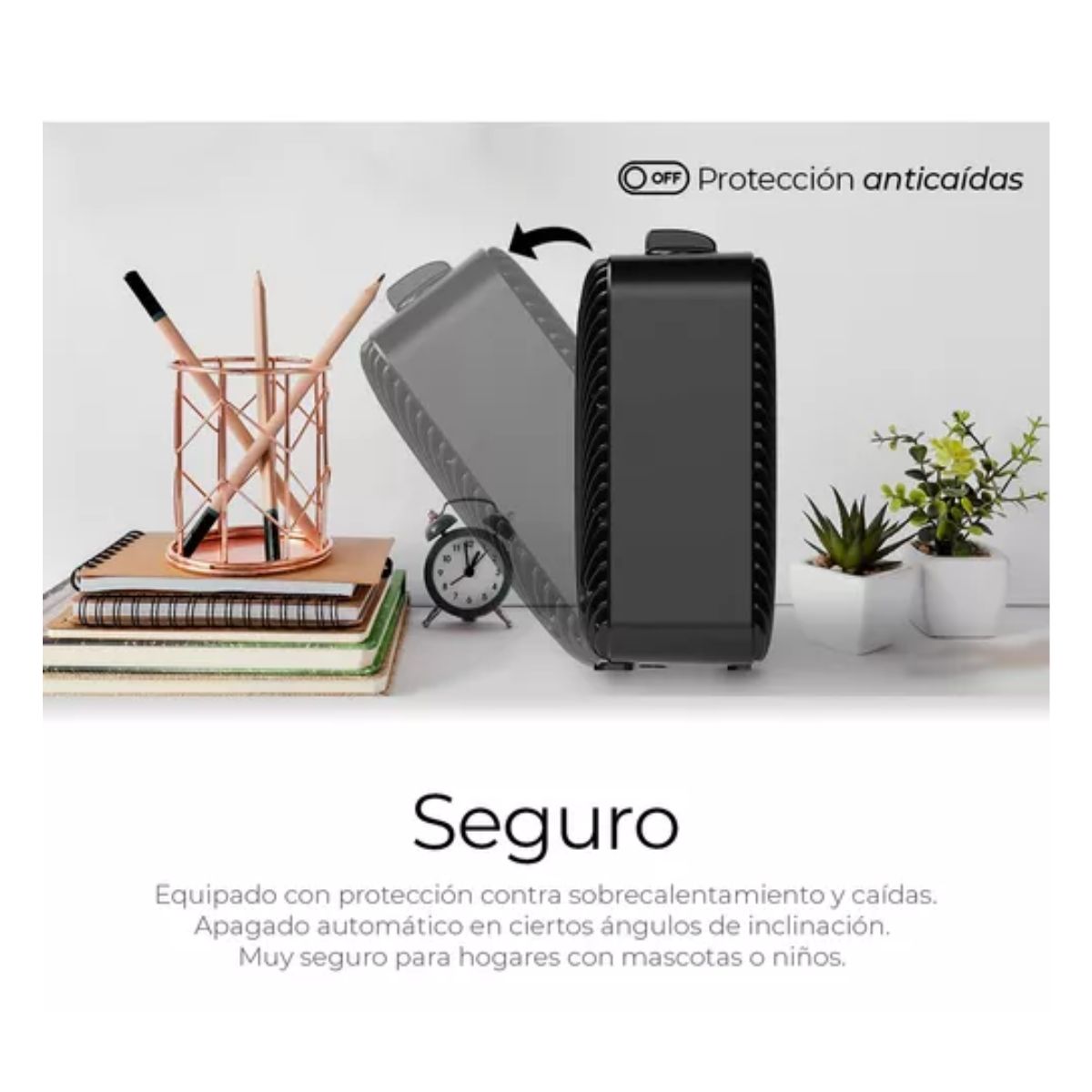 Pelonis Calentador Eléctrico Con Ventilador 1500w 12.5a 120v Cuadrado Negro