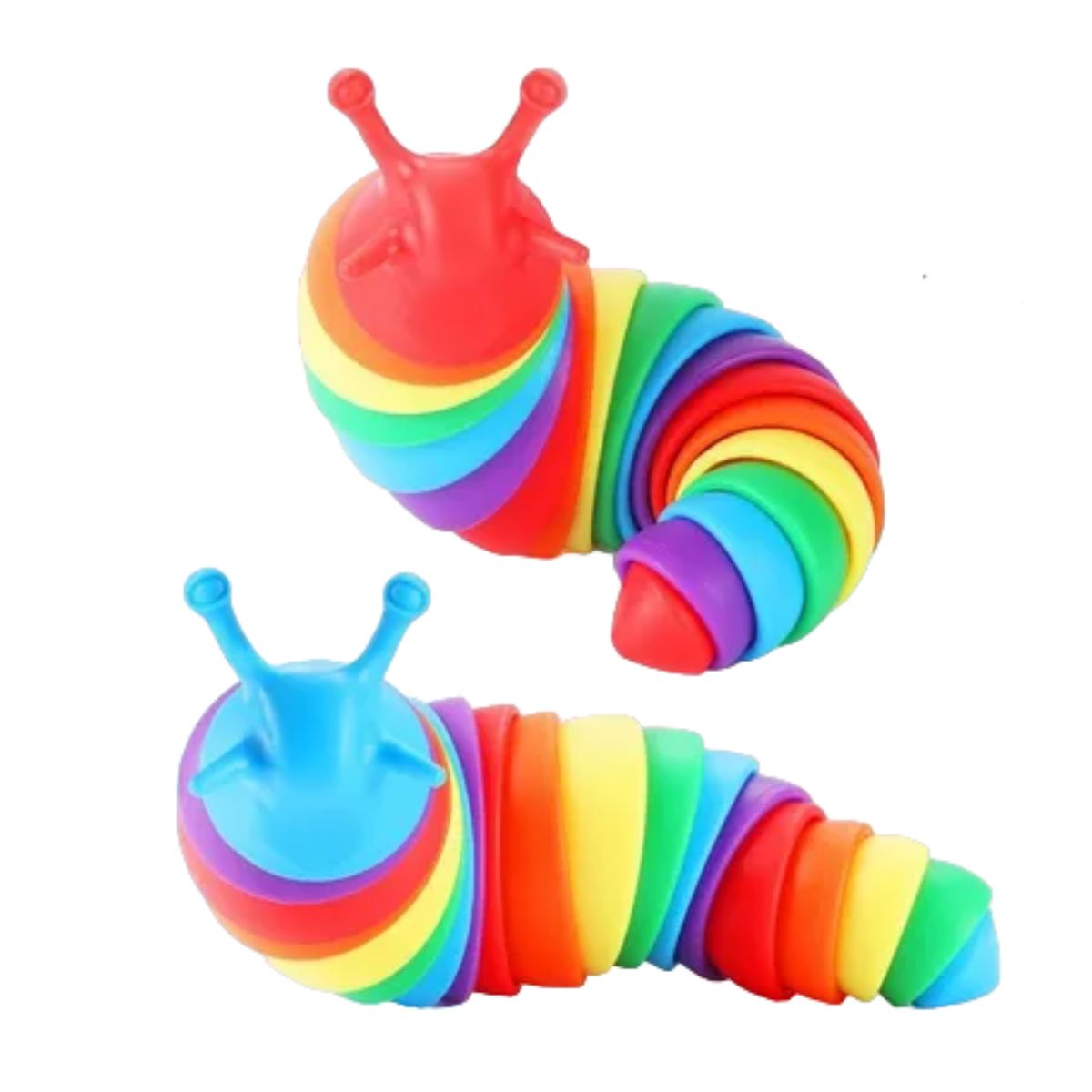 Juguetes Antiestrés Sensoriales Fidget Spinners Slug 2 Pcs