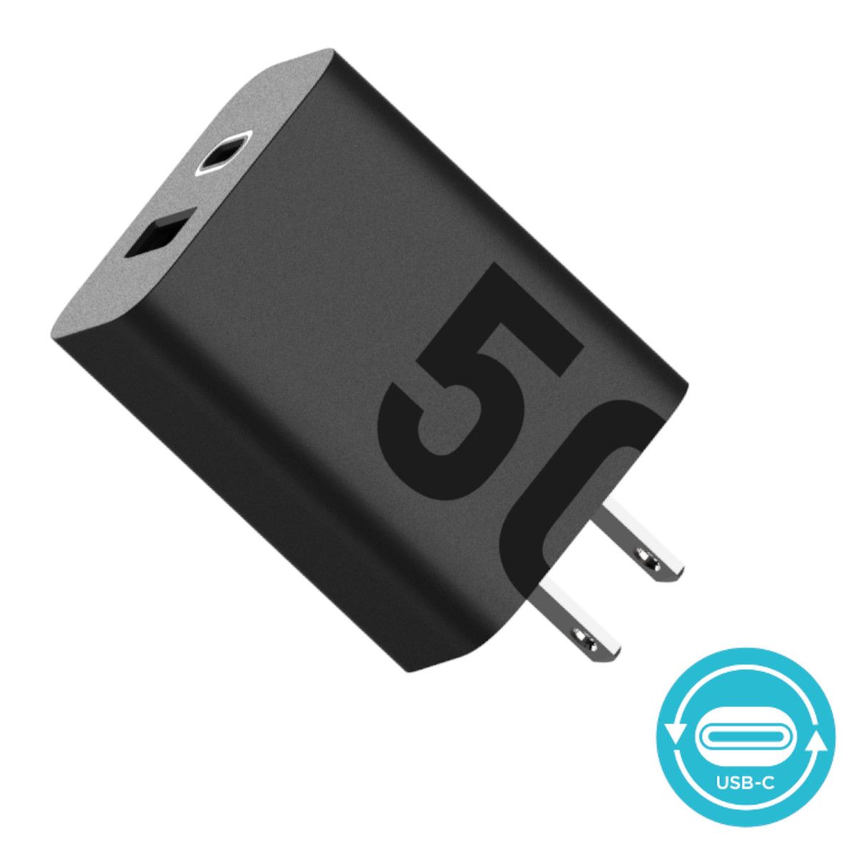 Cargador Motorola 50W salida Duo USB-A y USB-C Rápido PD.