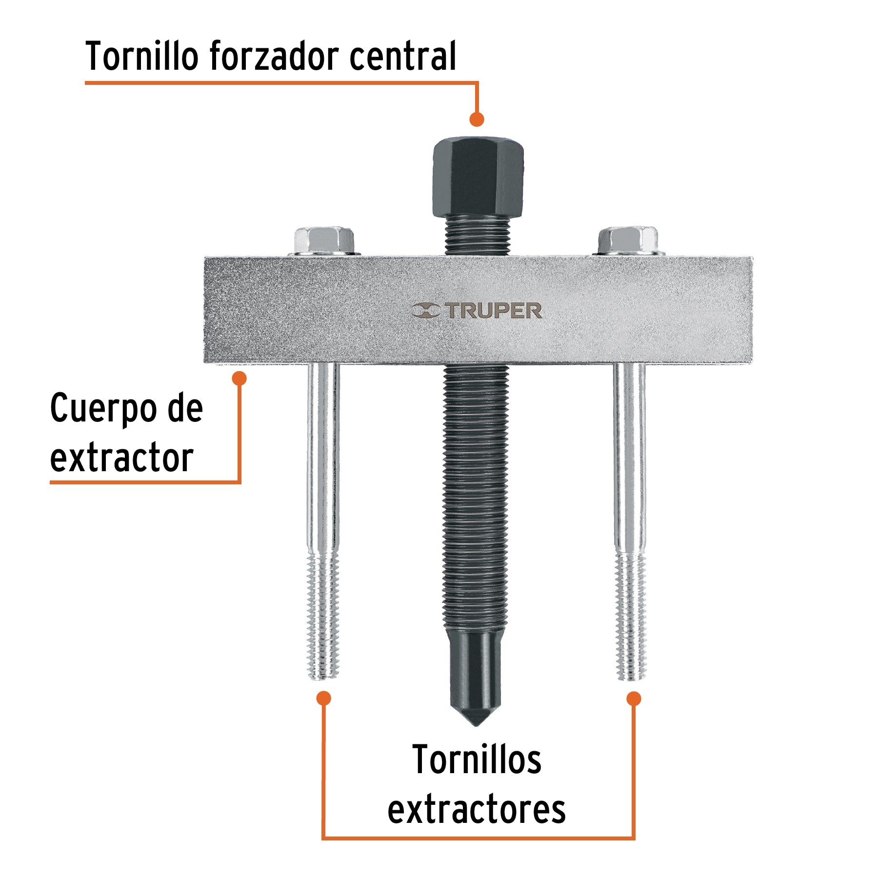 EXTRACTOR PARA ENGRANES Y ORIFICIOS ROSCADOS, TRUPER 14502