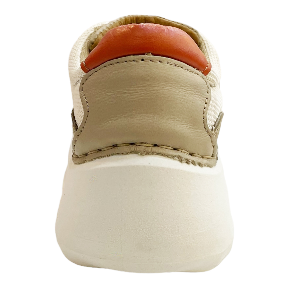 Tenis Mujer Casual Piel Plataforma Lobo Solo 4804 Naranja