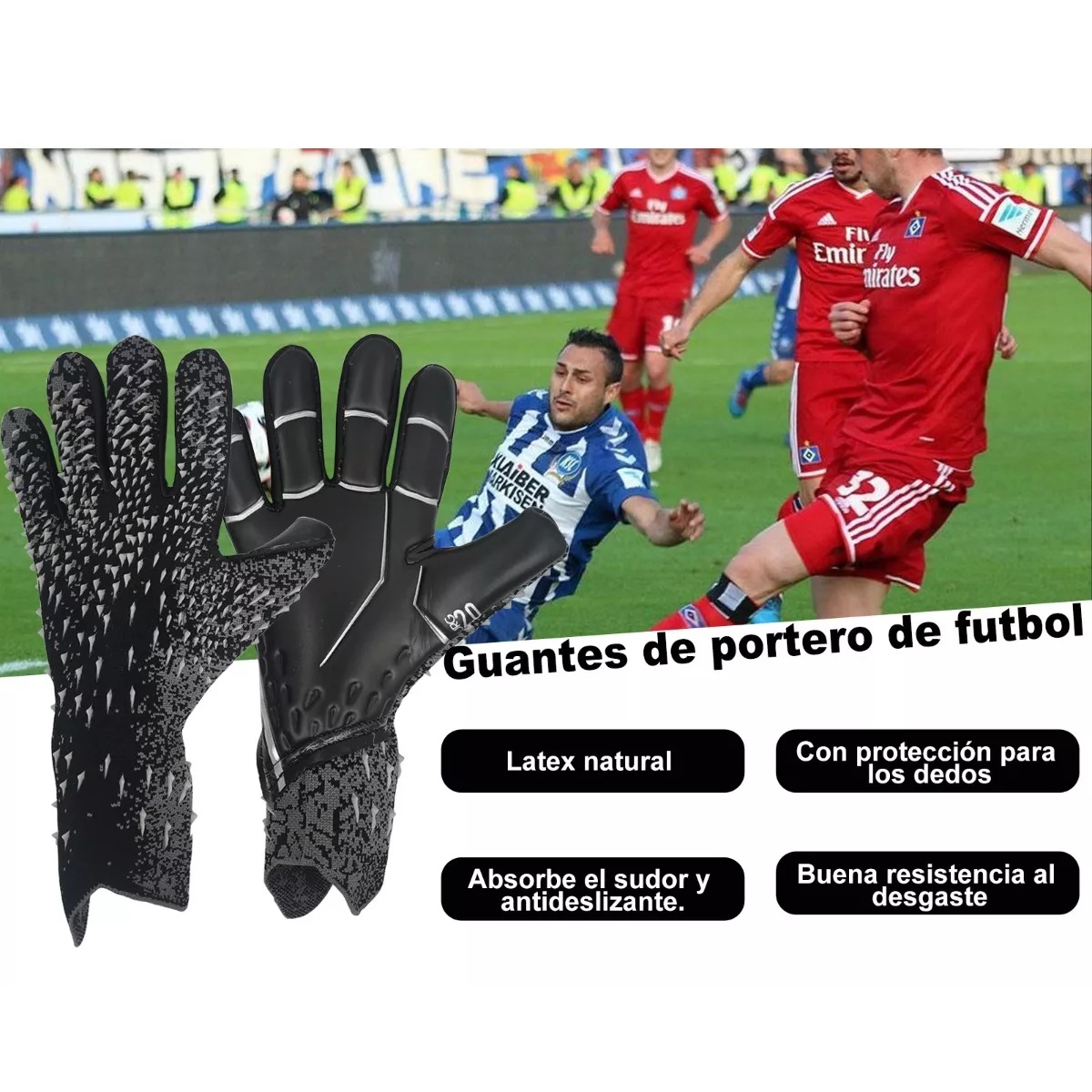 Guantes De Portero De Fútbol Adulto Profesional Y Calcetines Talla 9