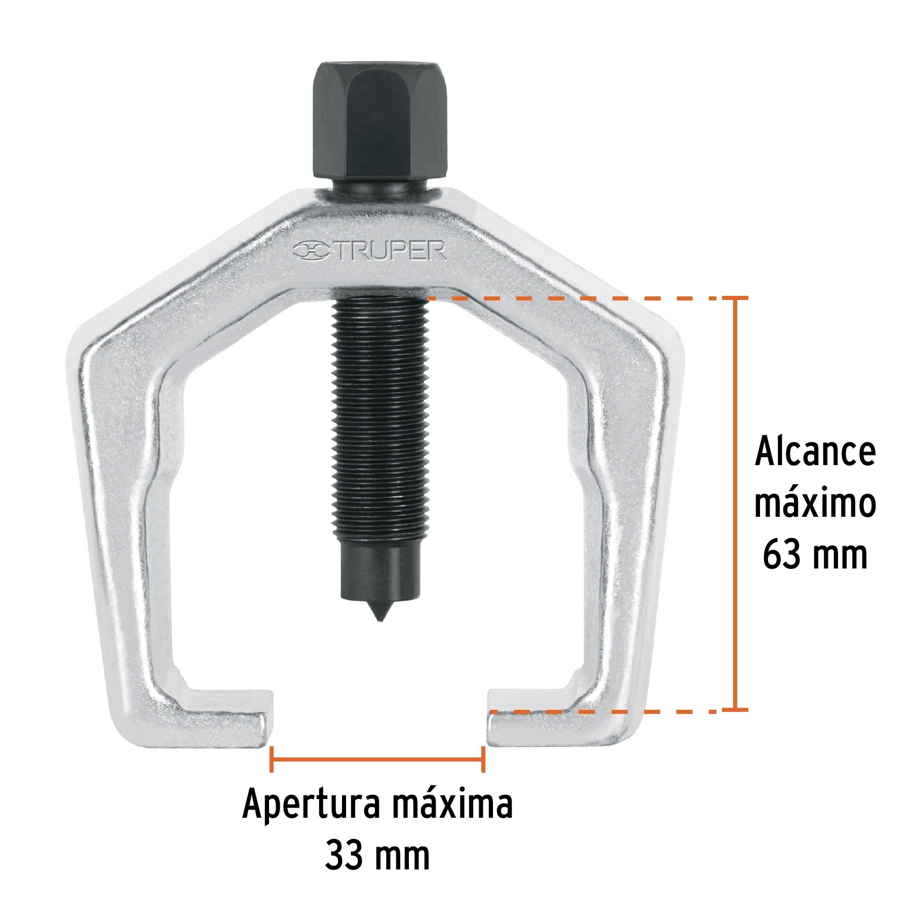 EXTRACTOR PITMAN, ALCANCE 63 MM, USO PESADO, TRUPER 14514