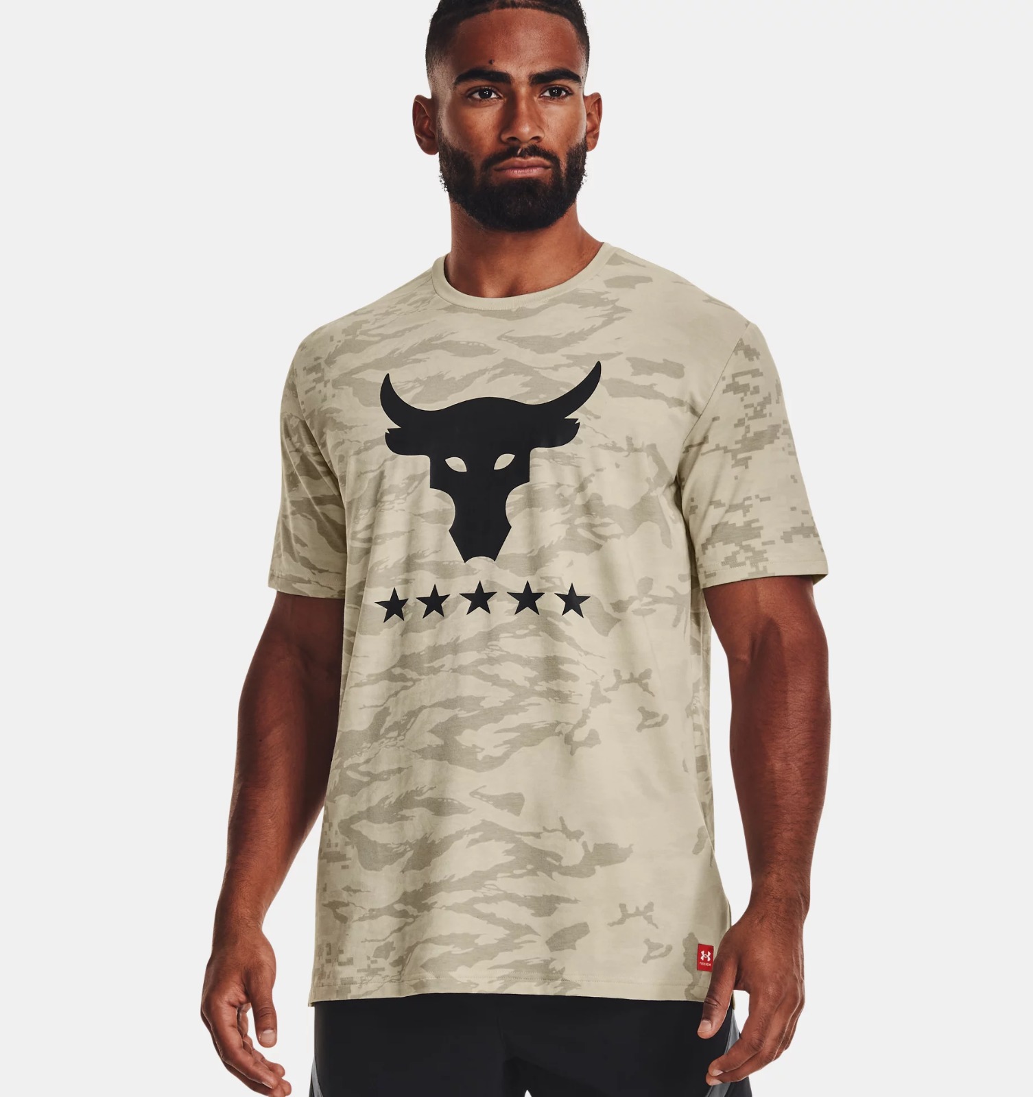 Playera Under Armour Project Rock Veterans Day Show