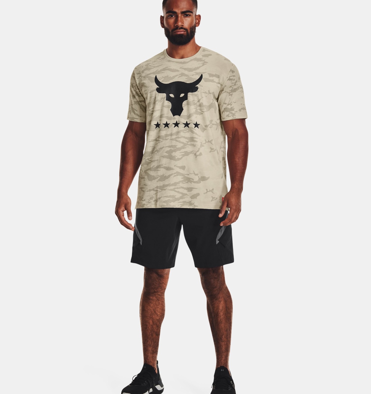 Playera Under Armour Project Rock Veterans Day Show