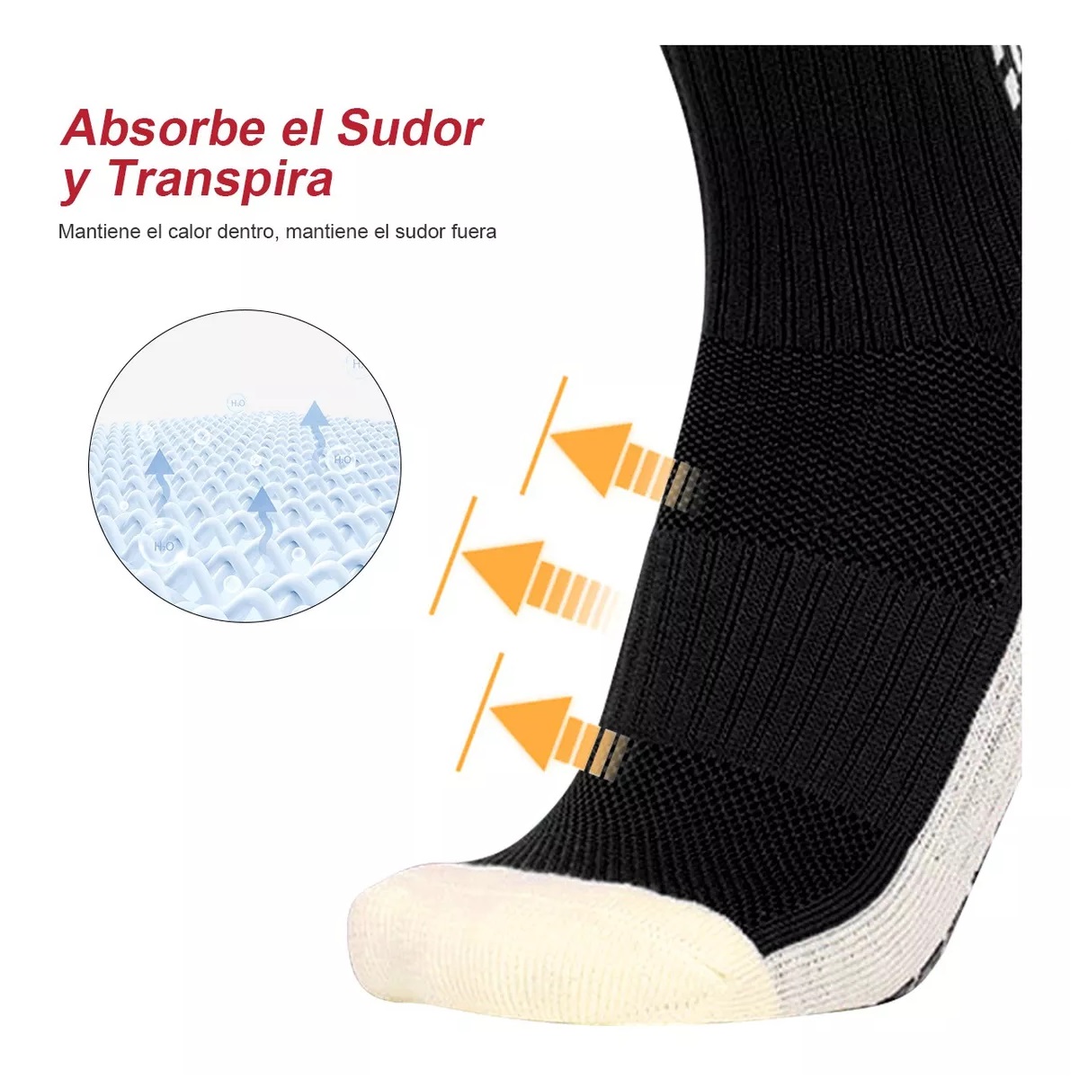 Set 8 Pares De Calcetines De Fútbol Antideslizantes + 4 Vendas