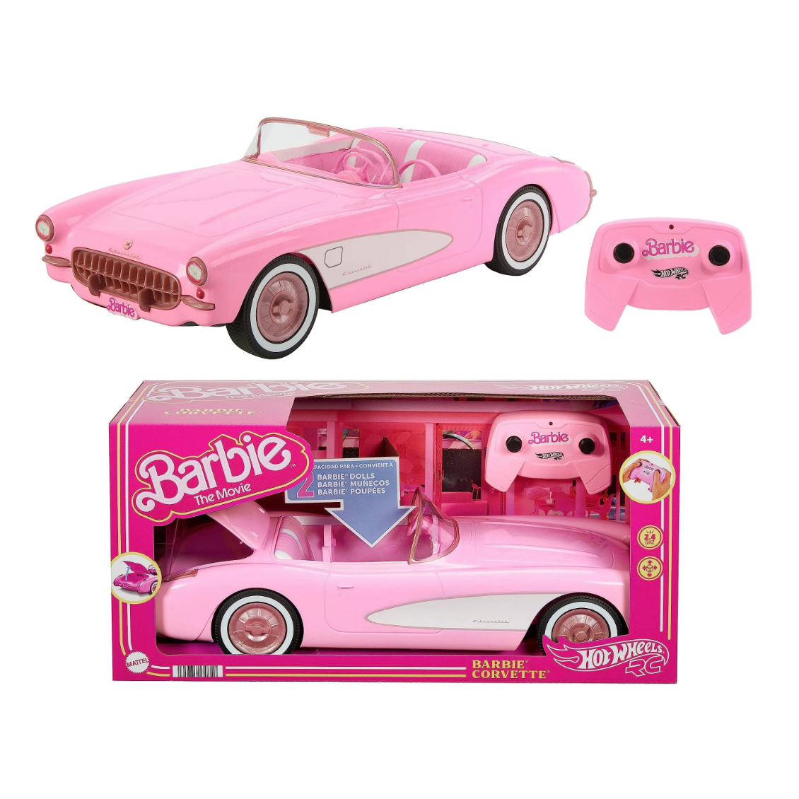 Hot Wheels RC Barbie The Movie Barbie Corvette