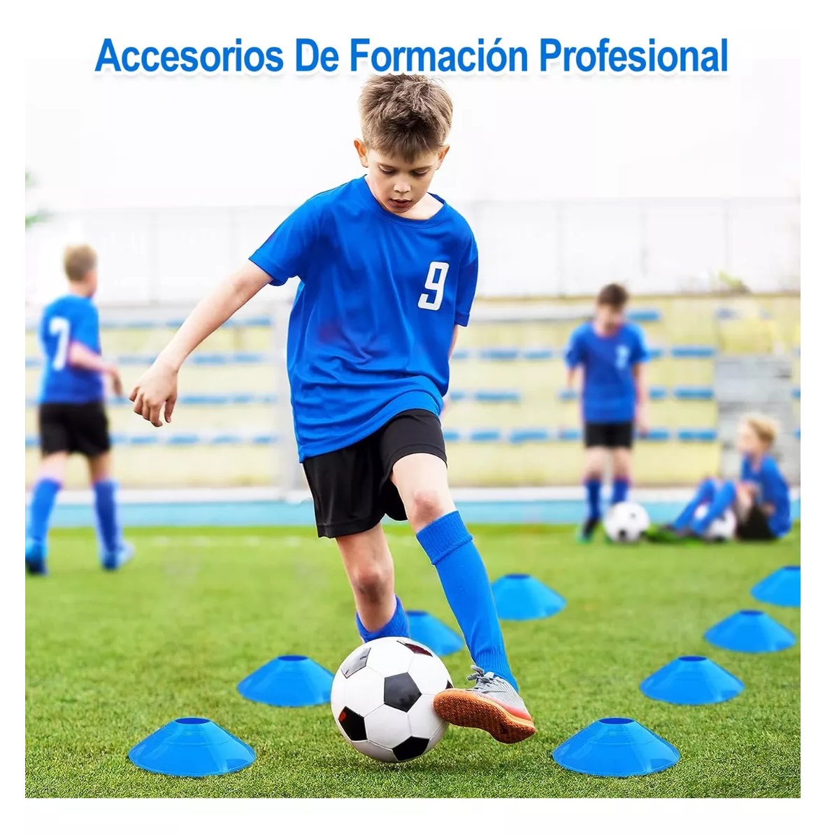 Portería De Futbol Para Niños Con Equipo Entrenamiento 2pcs