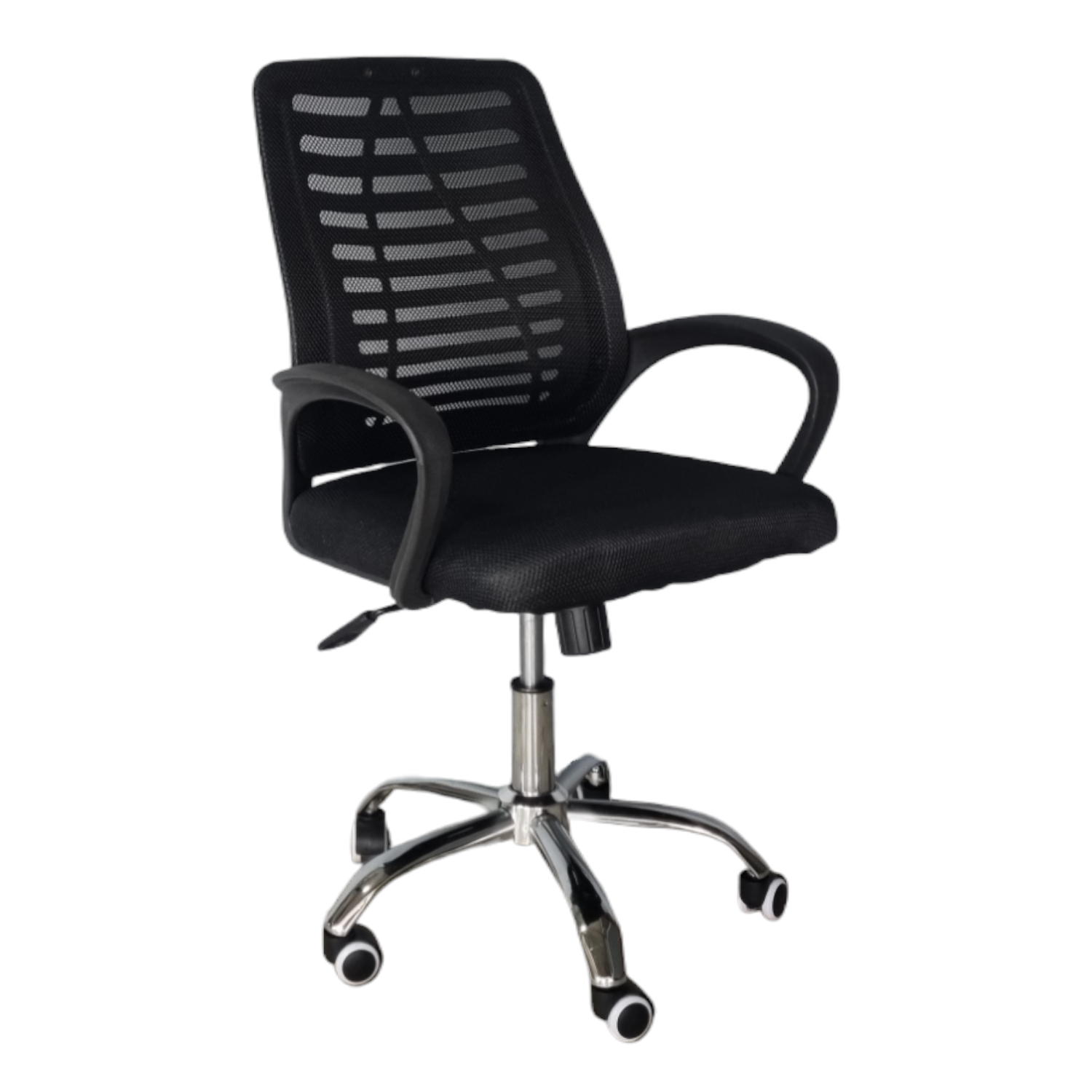 Silla Para Oficina Operativa Con Respaldo Reforzado Negro