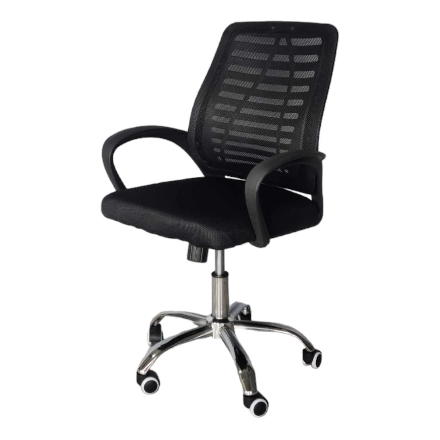 Silla Para Oficina Operativa Con Respaldo Reforzado Negro