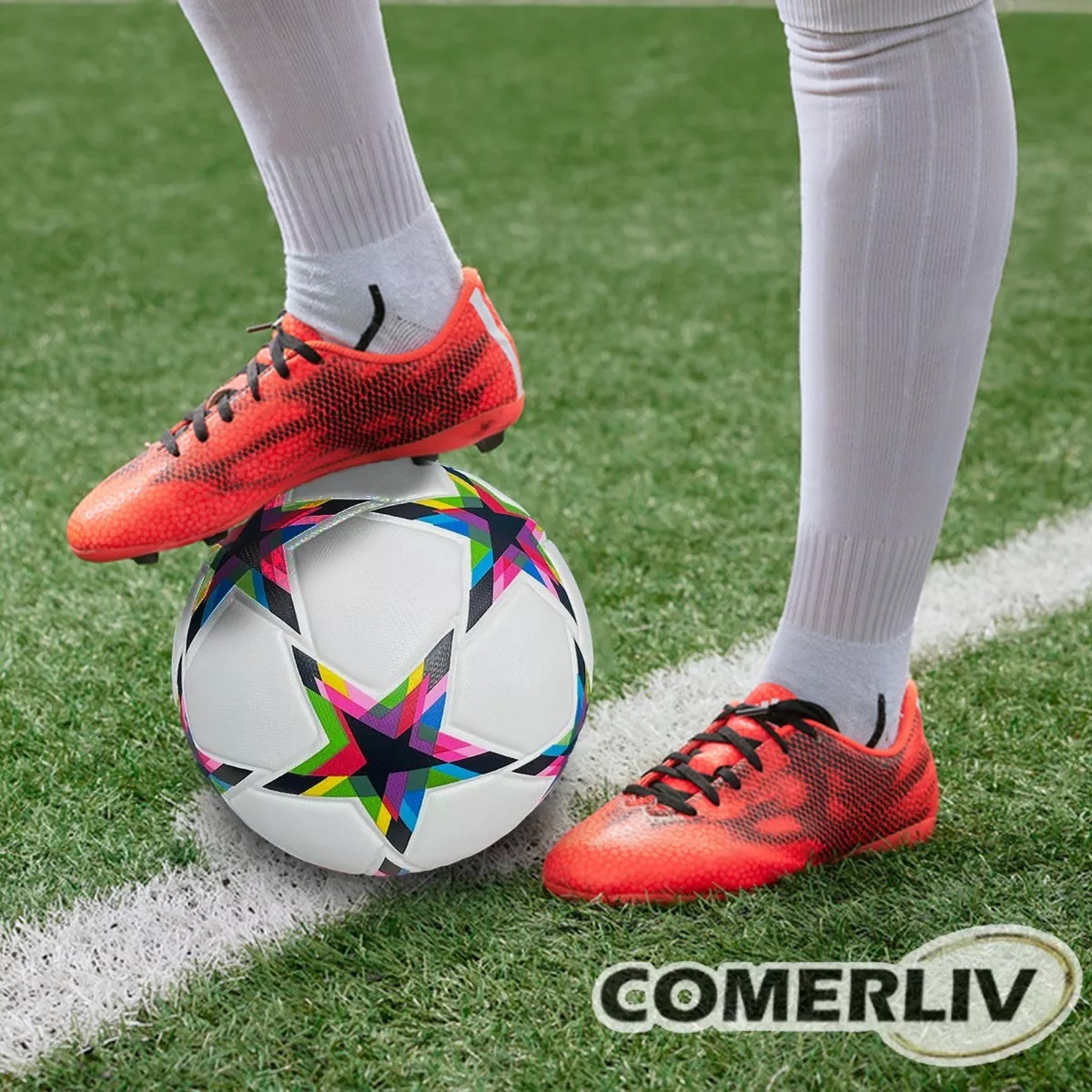 Balón Futbol Soccer No. 4 Champions Estrellas Hibrido Bomba