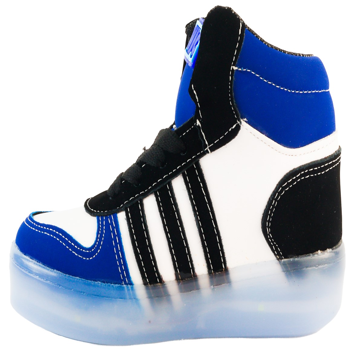 Tenis Niño Bota Sonic Luces Led Botin The Hedgehog Azul 185 (12.0 - 21.5).