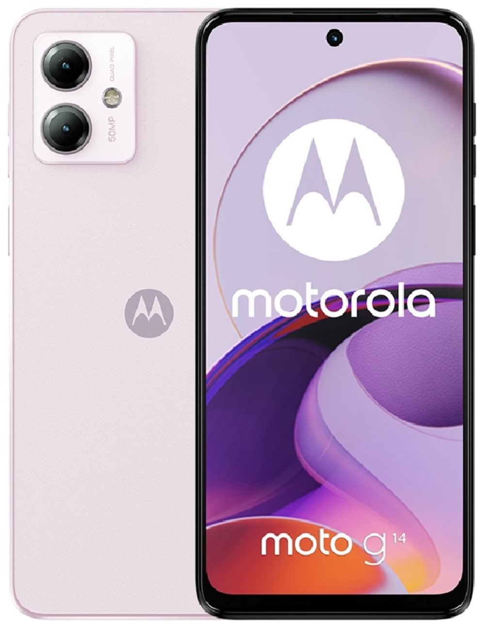 Motorola Moto G14 8GB/256GB - Smartphone 6.5 Pollici Full HD+ 60Hz, Batteria 5000mAh, Colore Pale Lila, Garanzia 3 Anni
