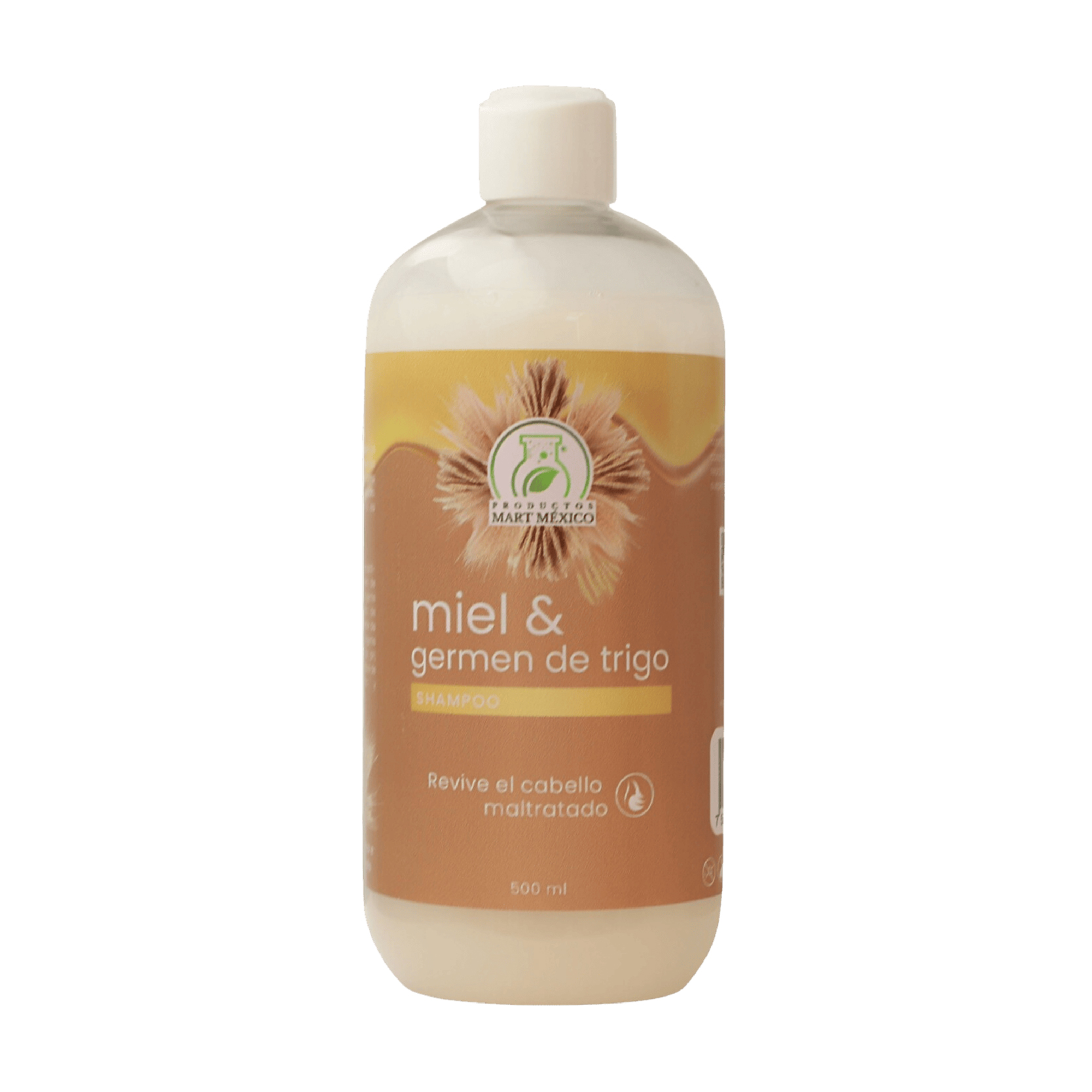 Shampoo Capilar Germen De Trigo Con Miel Orgánica Cabello Dañado 500ml