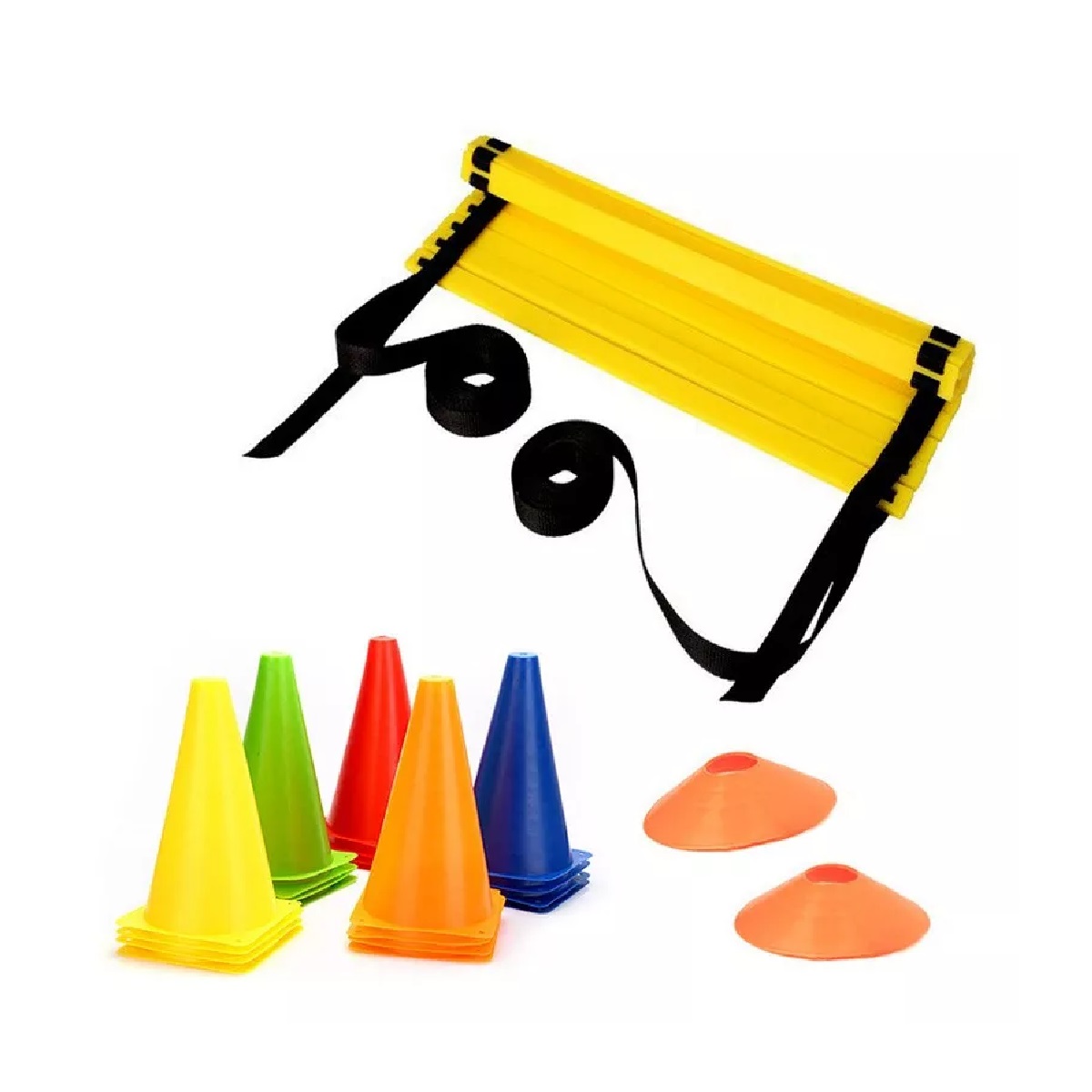 Entrenamiento De Fútbol 12 Tableros + 12 Conos + 1 Escalera