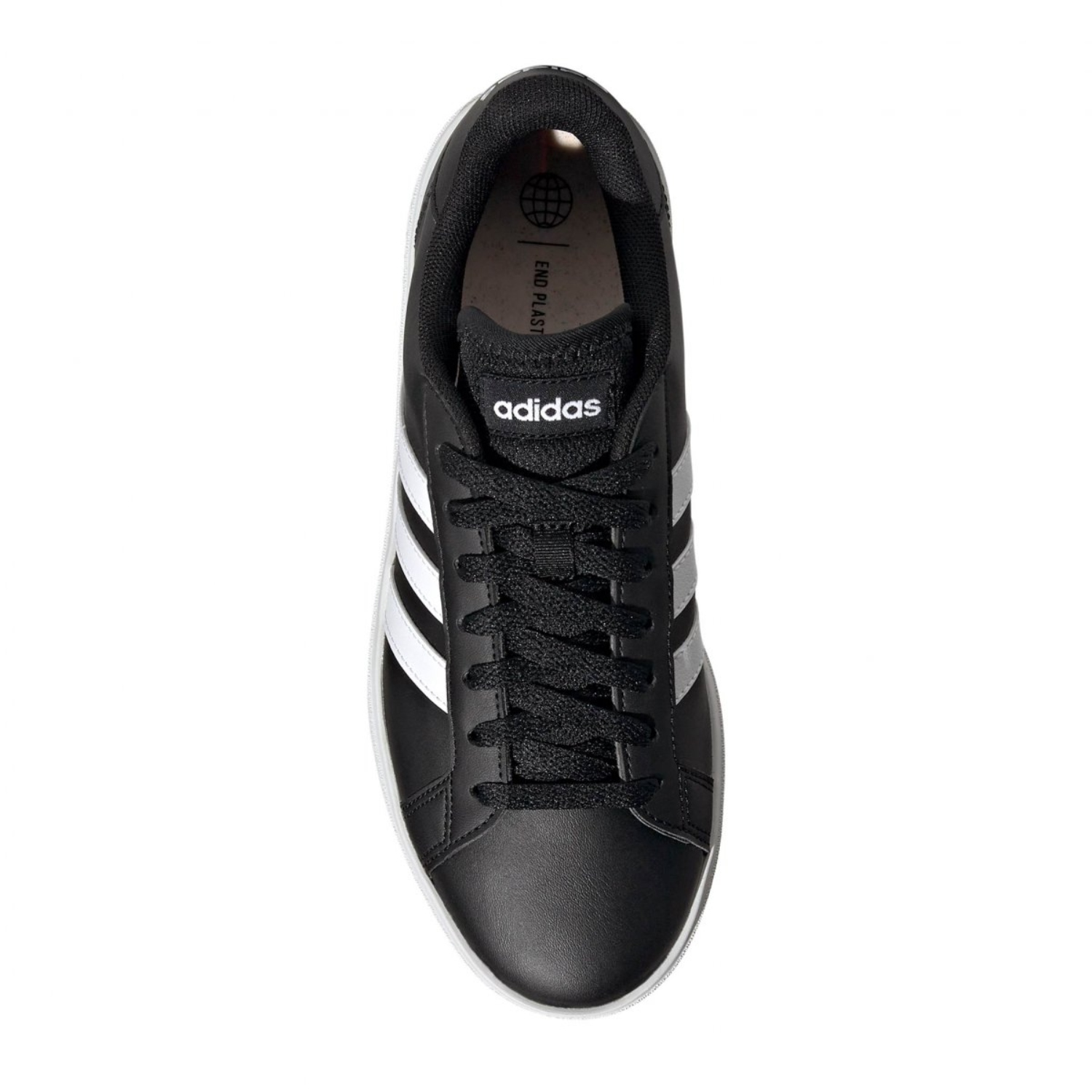 Tenis Casual Adidas Grand Court Base 2.0 Negro GW9262 Unisex.