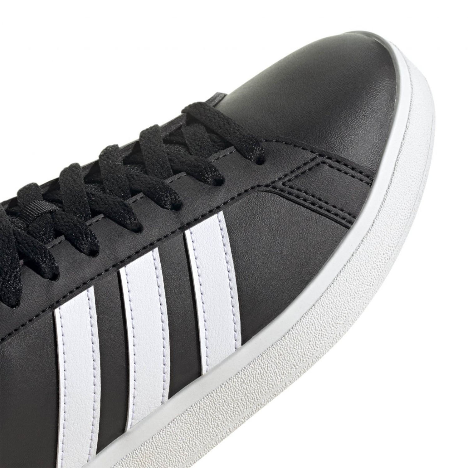 Tenis Casual Adidas Grand Court Base 2.0 Negro GW9262 Unisex.