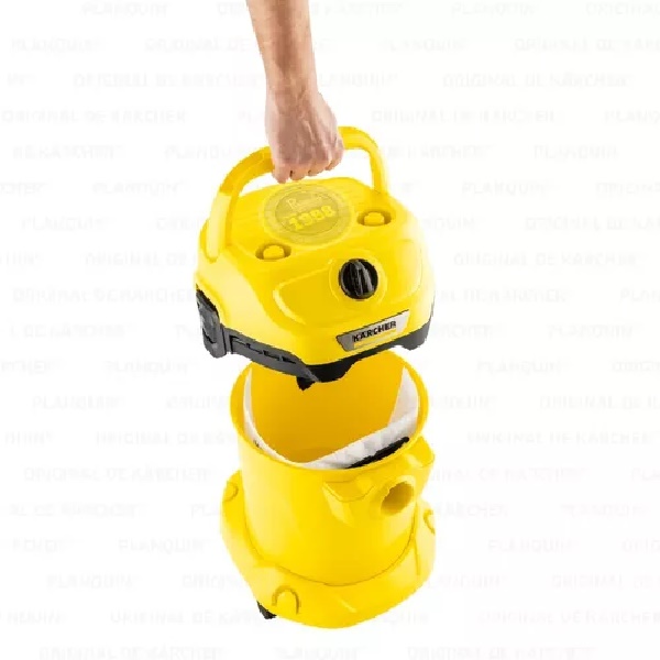 Aspiradora Karcher wd2 plus Seco/Mojado 15 Litros 1000W
