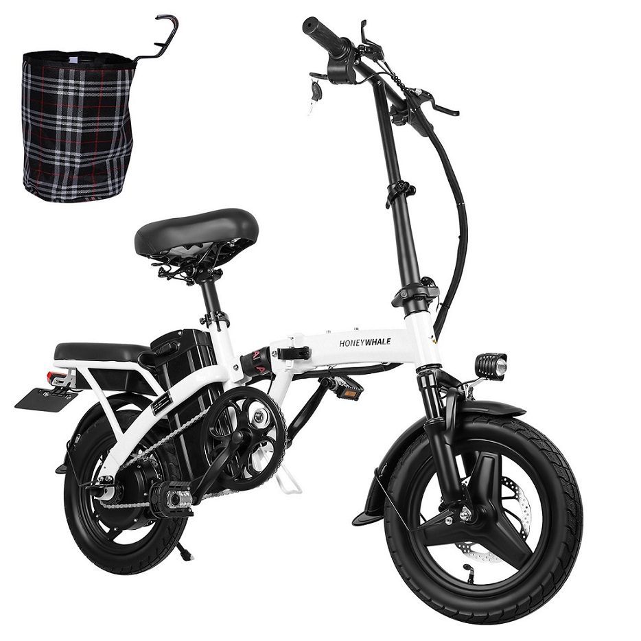 Bicicleta Eléctrica Plegable Honey Whale S6-S Blanco