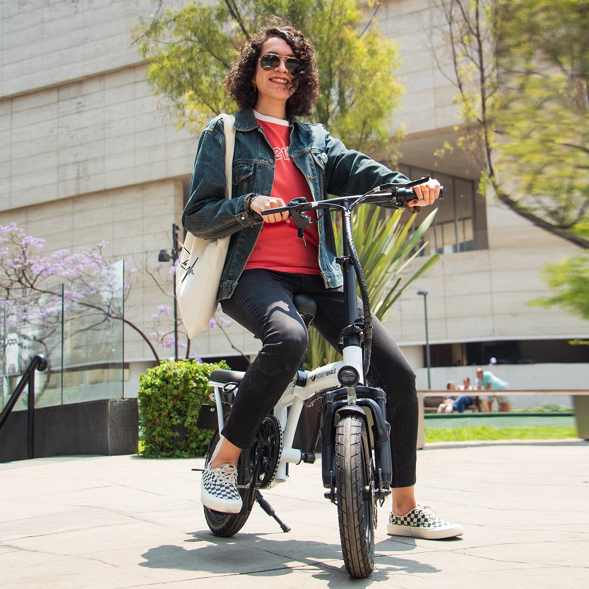 Bicicleta Eléctrica Plegable Honey Whale S6-S Blanco