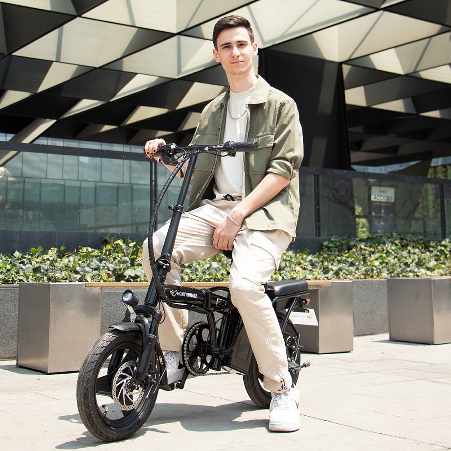 Bicicleta Eléctrica Plegable Honey Whale S6-S Negro