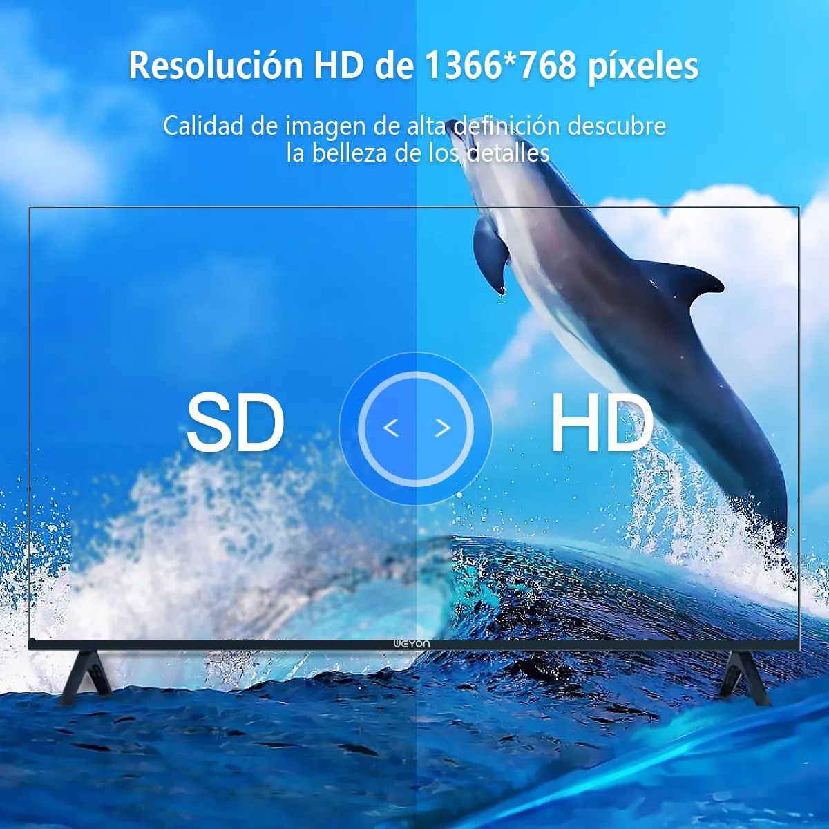 Smart TV Pantalla 32 Pulgadas Weyon Android TV LED HD 32WDSNMX 110V/240V