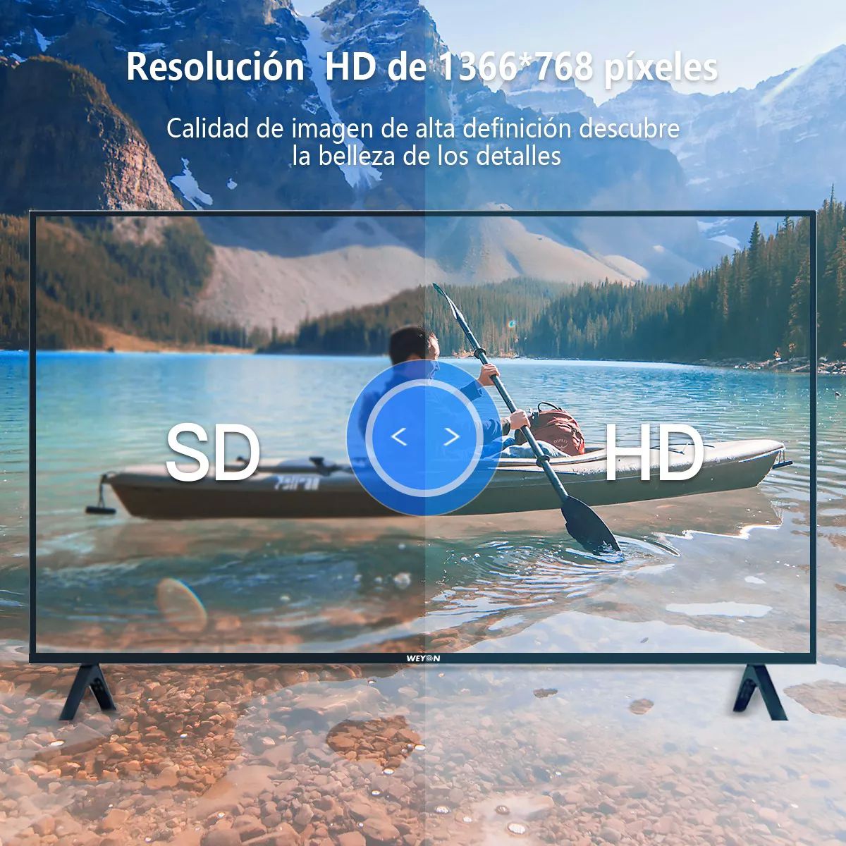 Smart TV Pantalla 32 Pulgadas Weyon Android TV LED HD 32WDSNMX 110V/240V