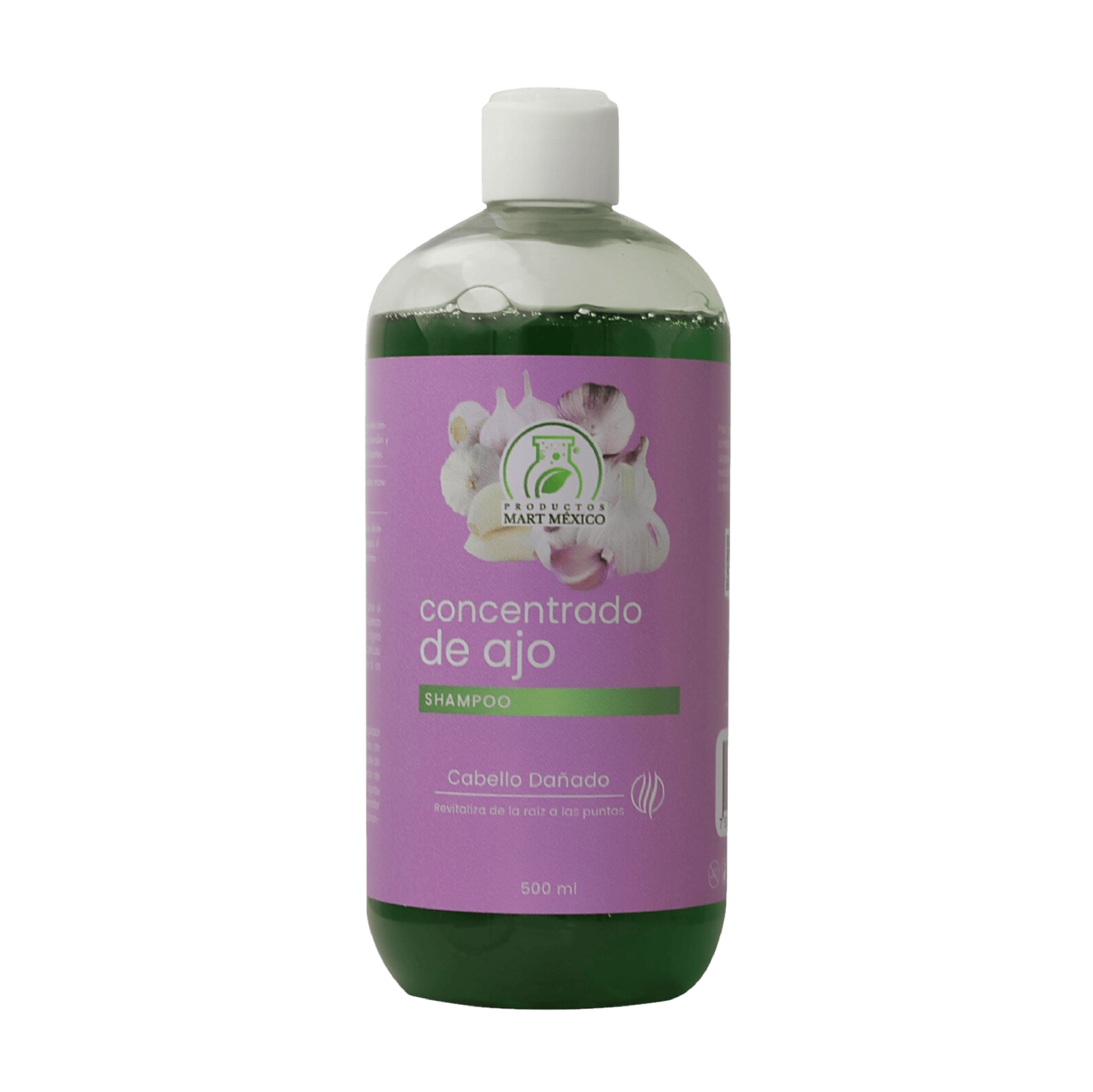 Shampoo Capilar Concentrado De Ajo Sano Desde La Raíz 500ml