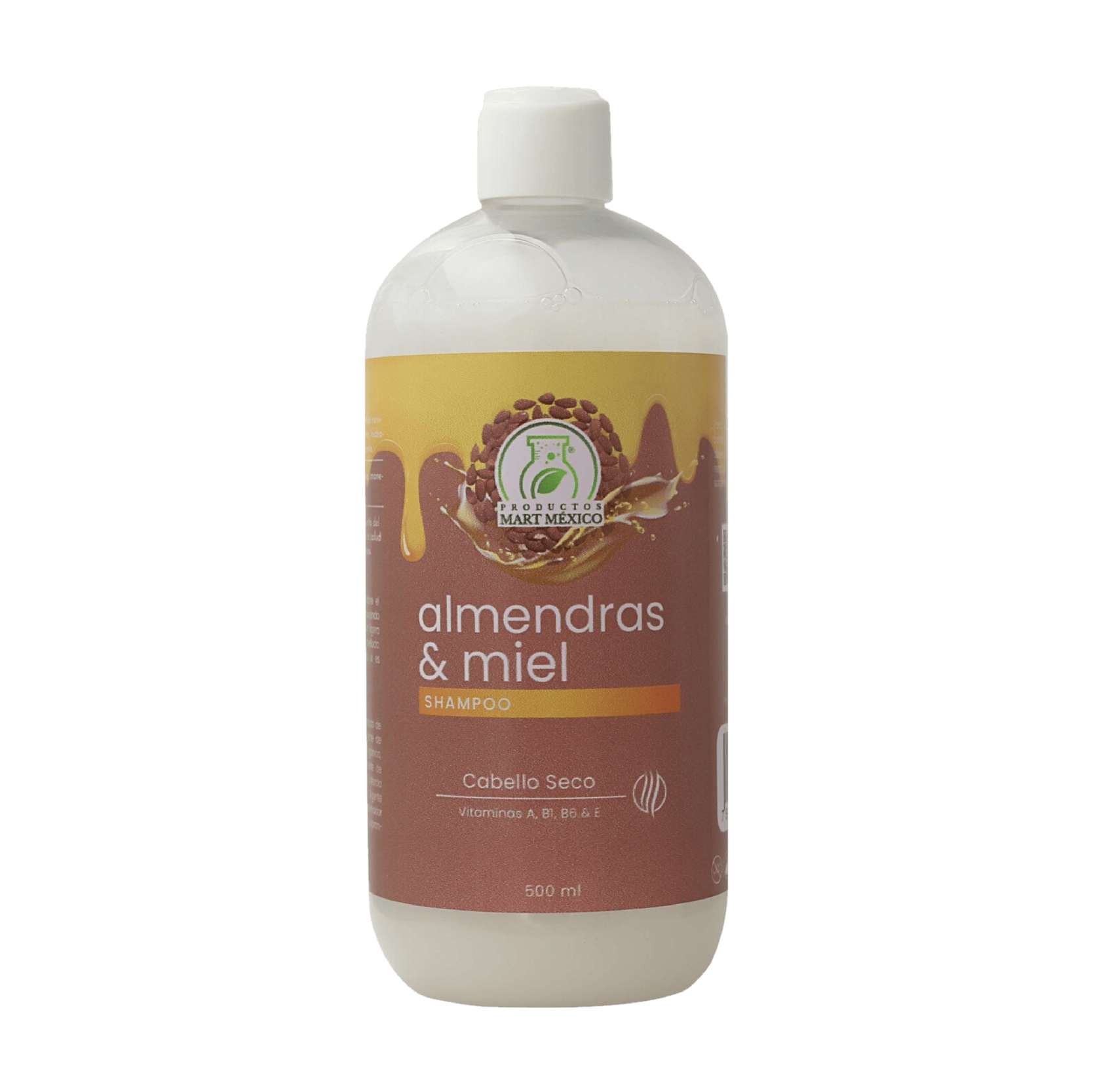 Shampoo Capilar De Almendras Dulces Con Miel Hidratante 500ml