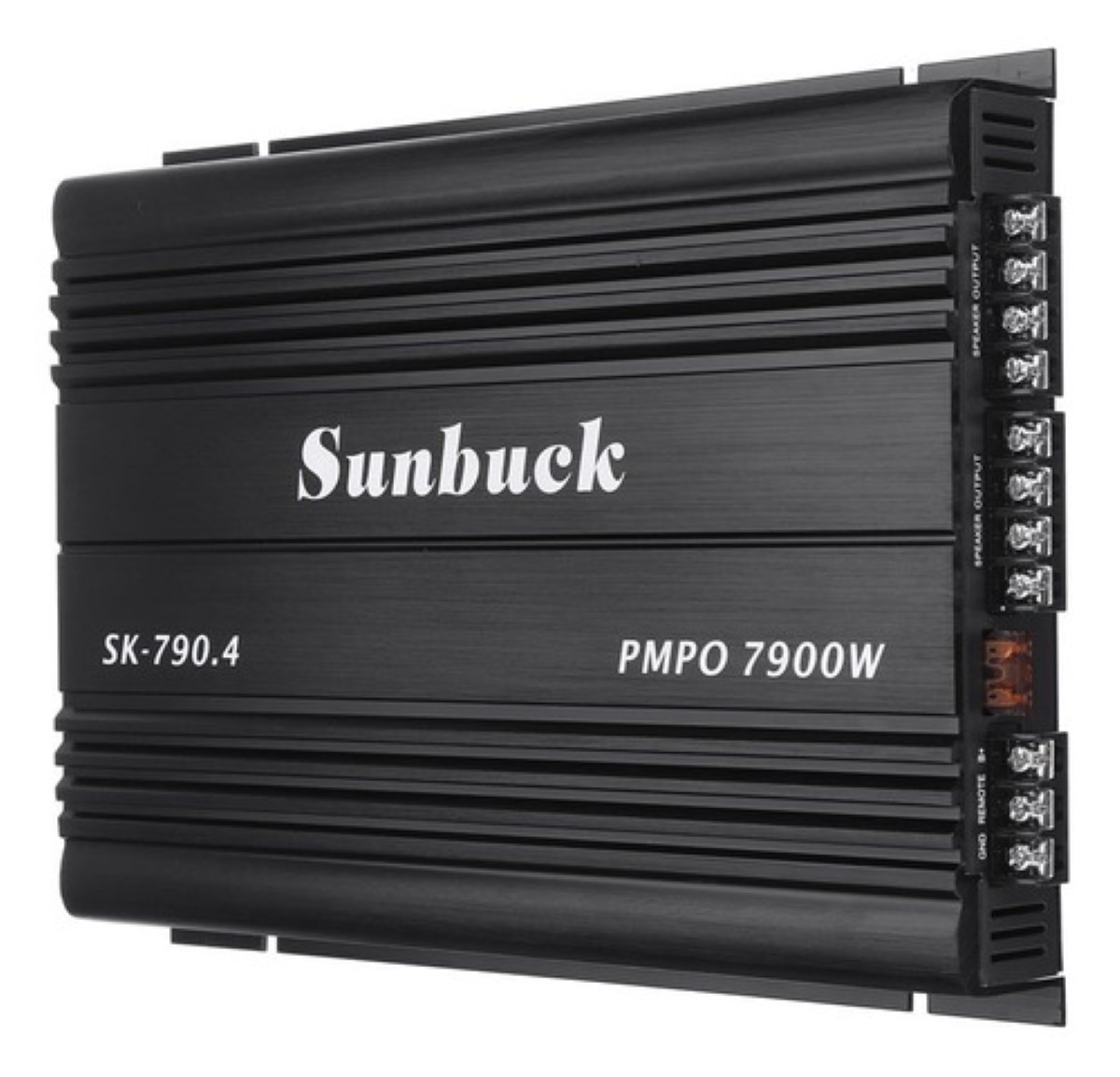 Amplificador De Audio Para Auto 4 Canales Sunbuck 7900w Negro 