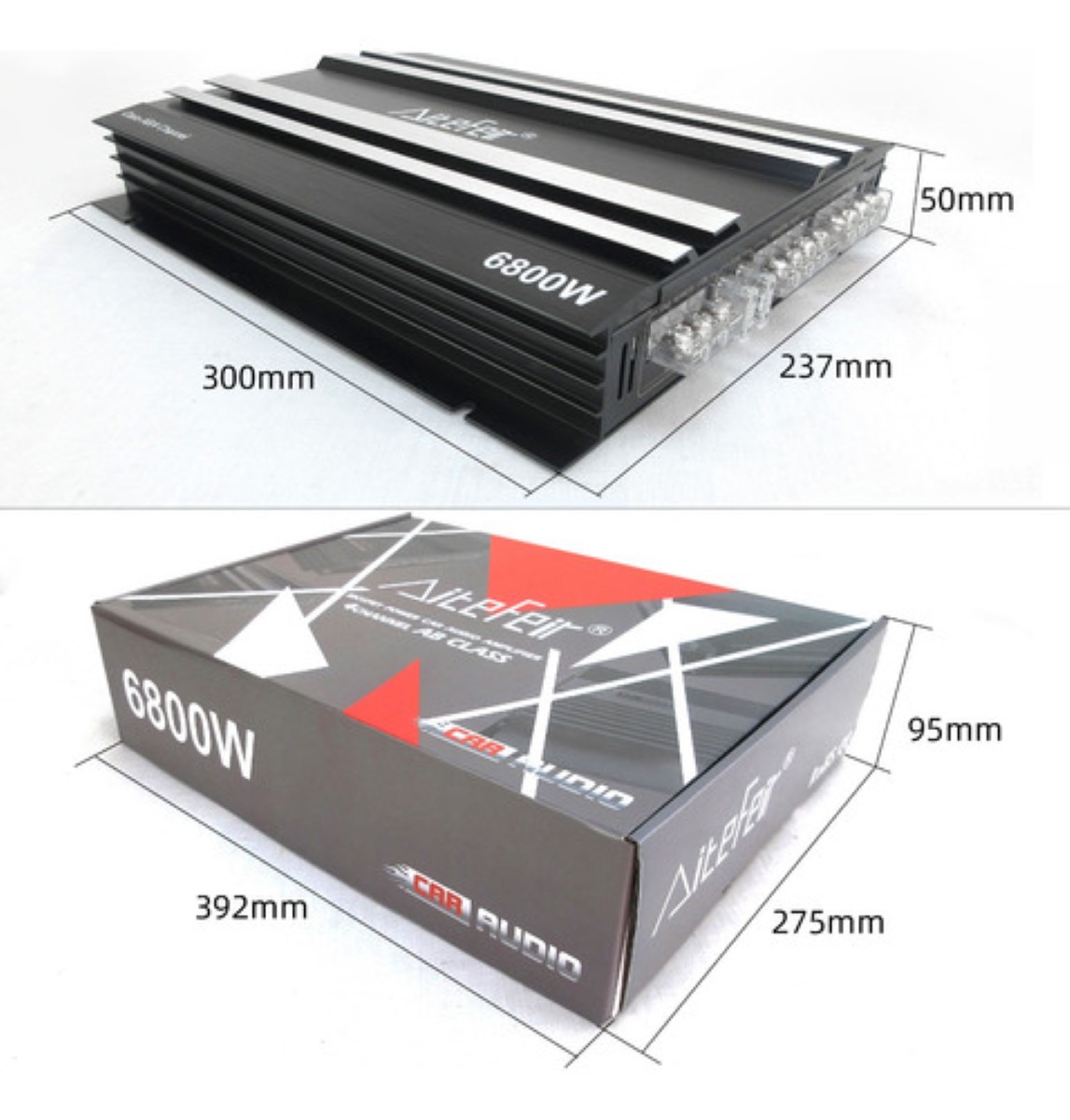 Amplificador Audio 4 Canales Clase Ab Para Auto Carros 6800w