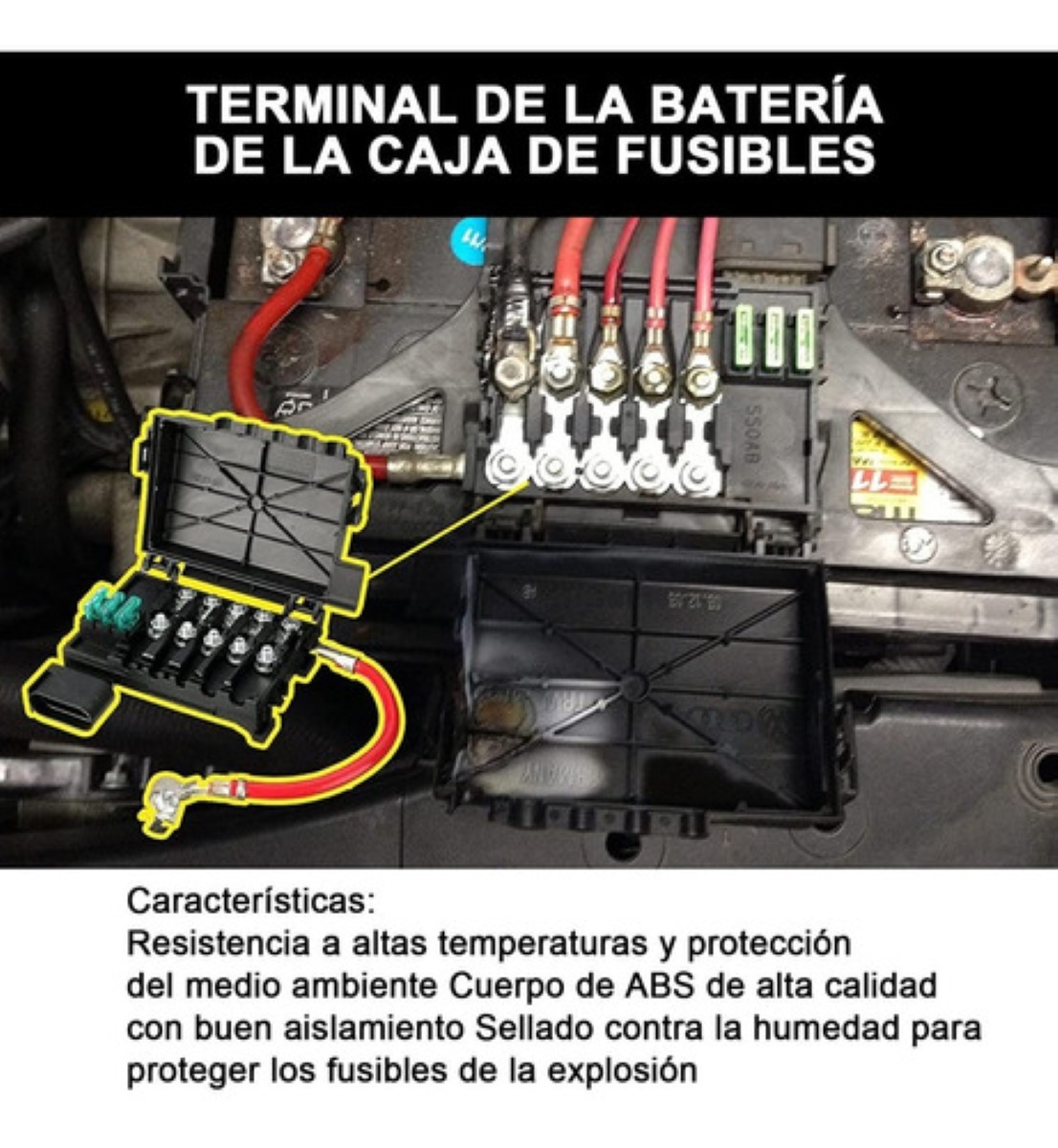 Caja De Fusibles De Batería Para Vw Jetta, Portafusibles Bee